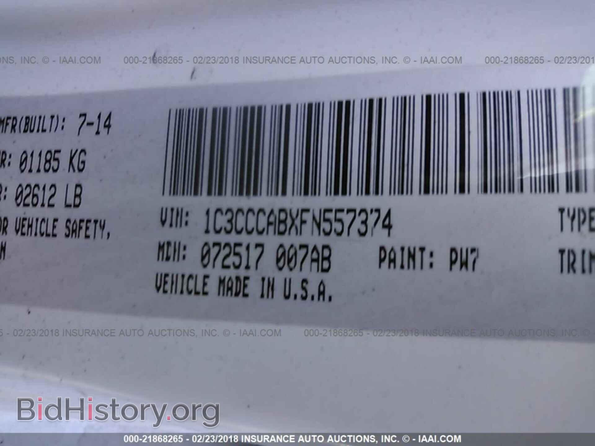 2015 Chrysler 200 - VIN: 1C3CCCABXFN557374 - Photo 9