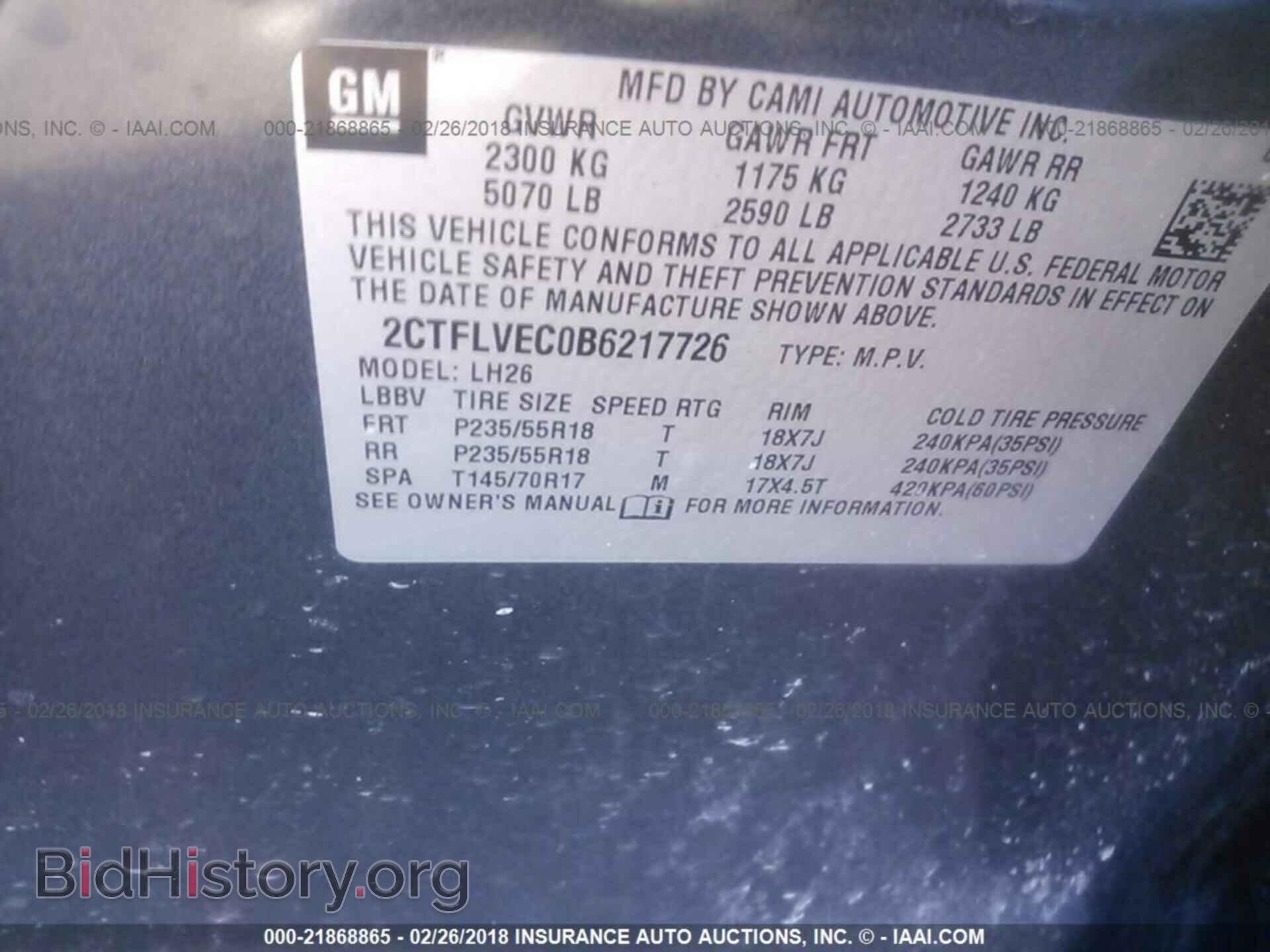 2011 Gmc Terrain - VIN: 2CTFLVEC0B6217726 - Photo 9