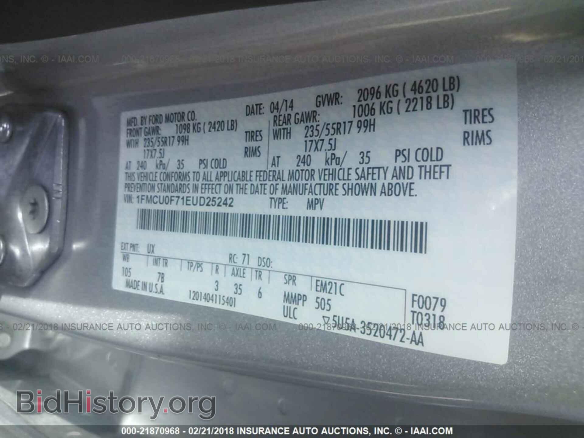 2014 Ford Escape - VIN: 1FMCU0F71EUD25242 - Photo 9