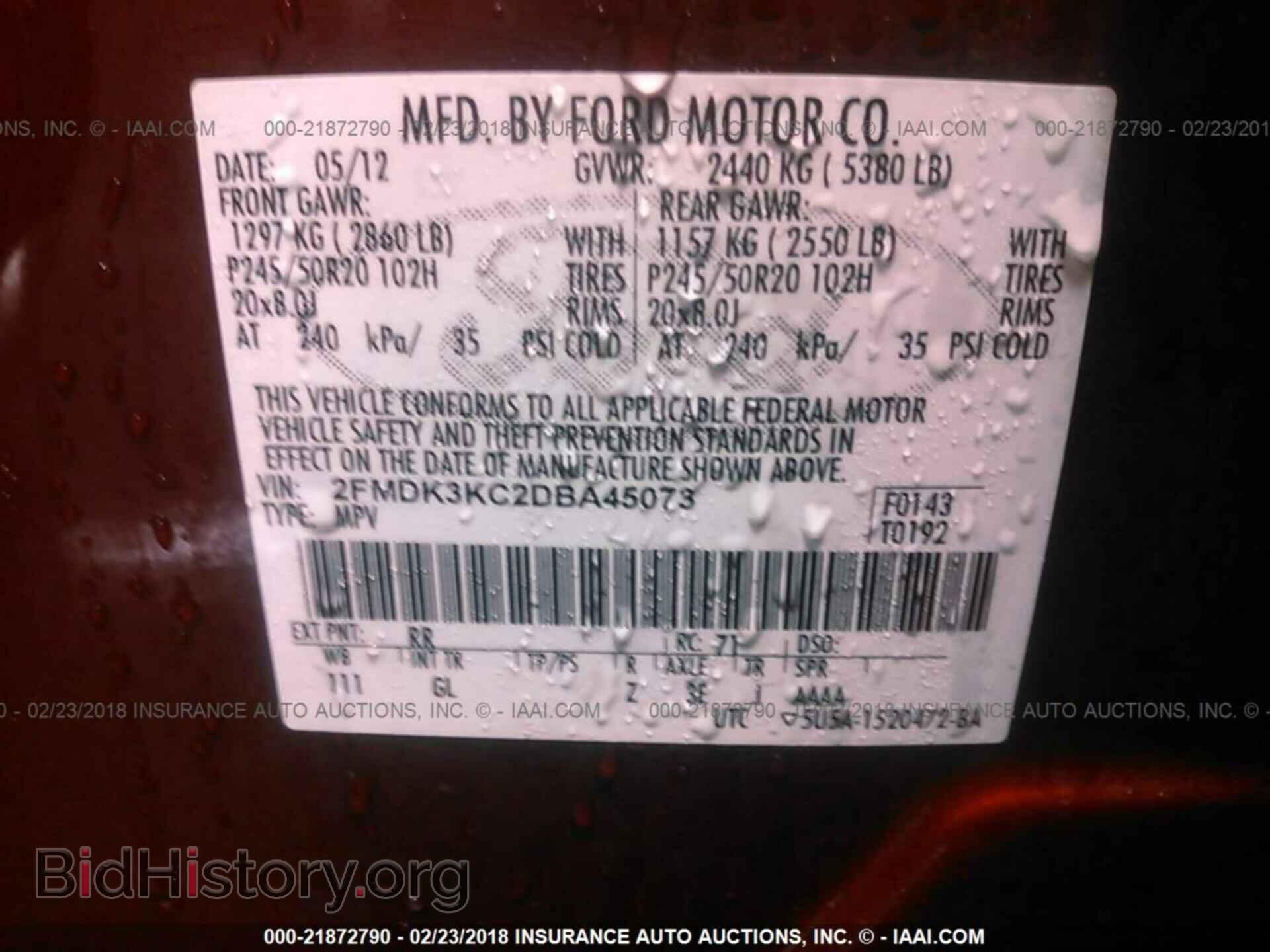 2013 Ford Edge - VIN: 2FMDK3KC2DBA45073 - Photo 9