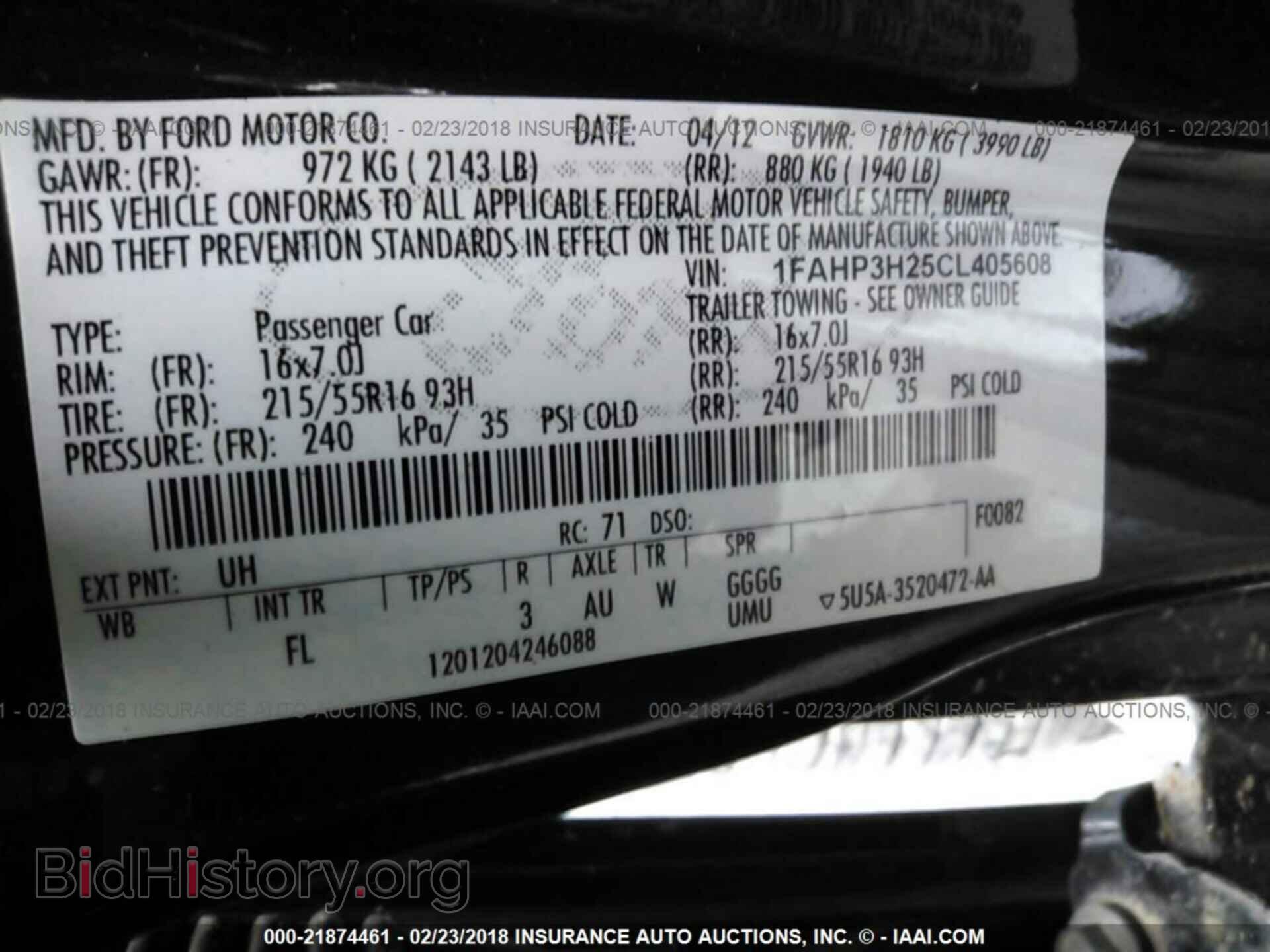 2012 Ford Focus - VIN: 1FAHP3H25CL405608 - Фото 9