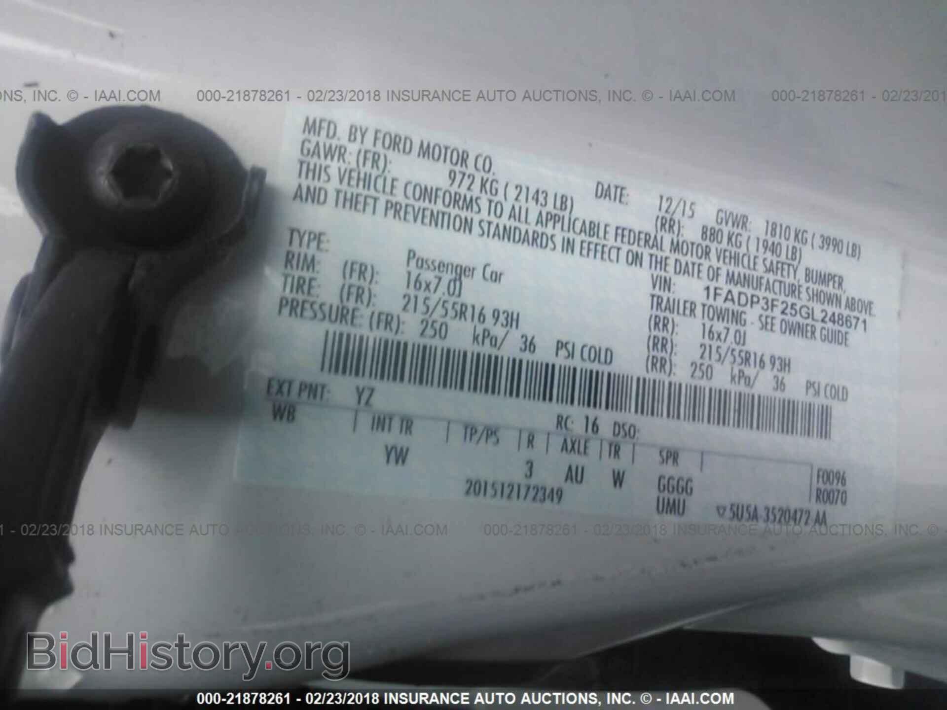 2016 Ford Focus - VIN: 1FADP3F25GL248671 - Фото 9