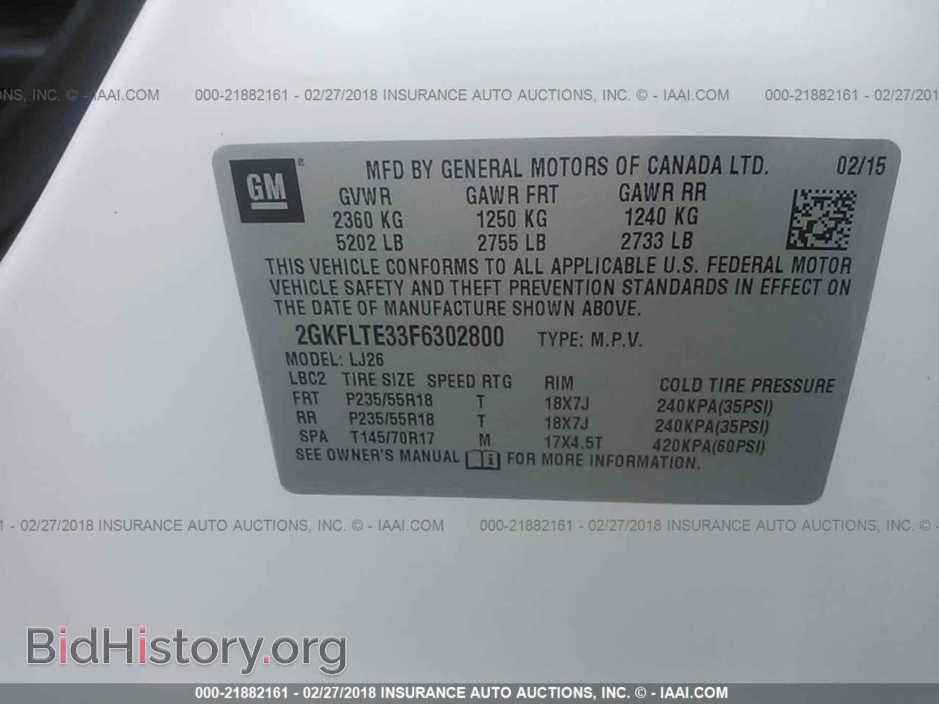 2015 Gmc Terrain - VIN: 2GKFLTE33F6302800 - Photo 9