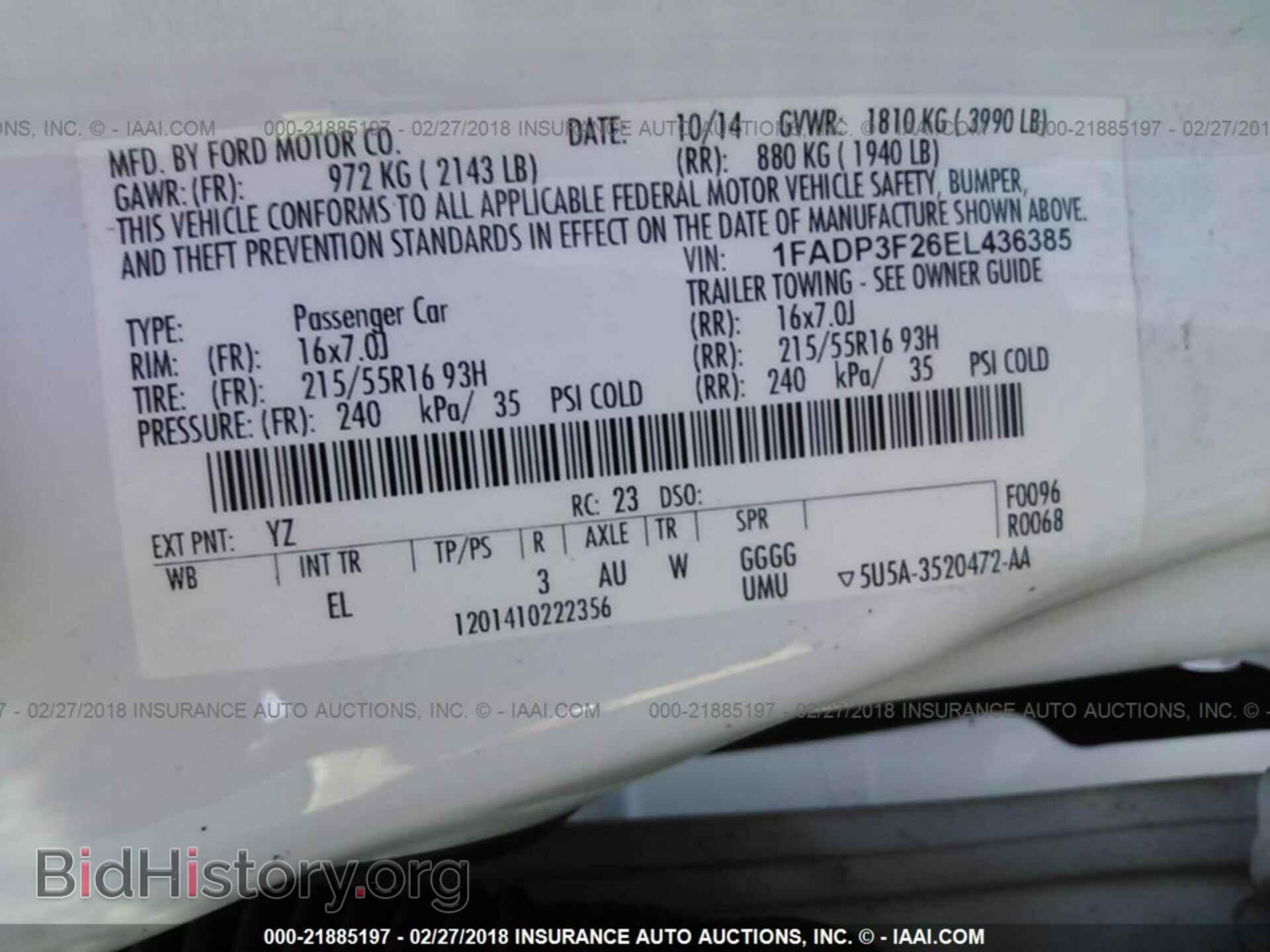 2014 Ford Focus - VIN: 1FADP3F26EL436385 - Фото 9