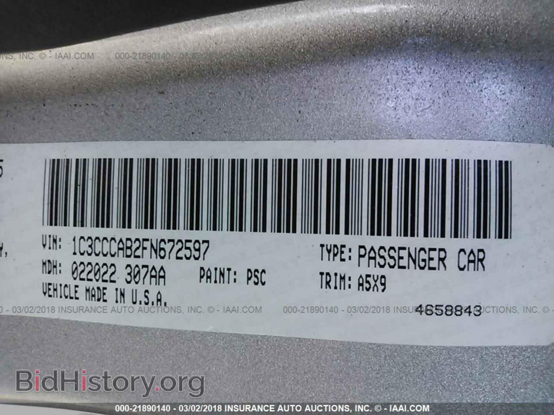 2015 Chrysler 200 - VIN: 1C3CCCAB2FN672597 - Photo 9