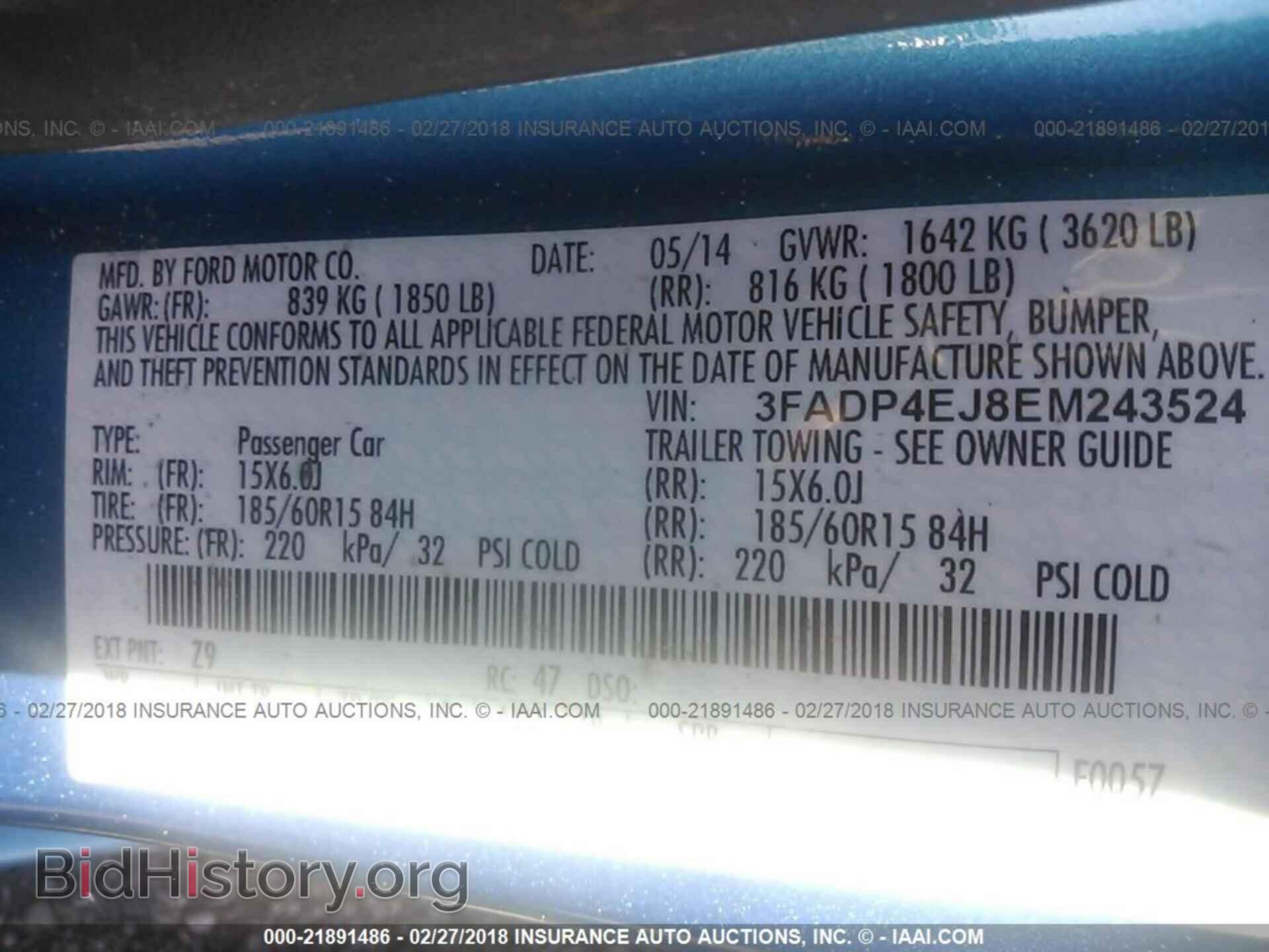 2014 Ford Fiesta - VIN: 3FADP4EJ8EM243524 - Photo 9