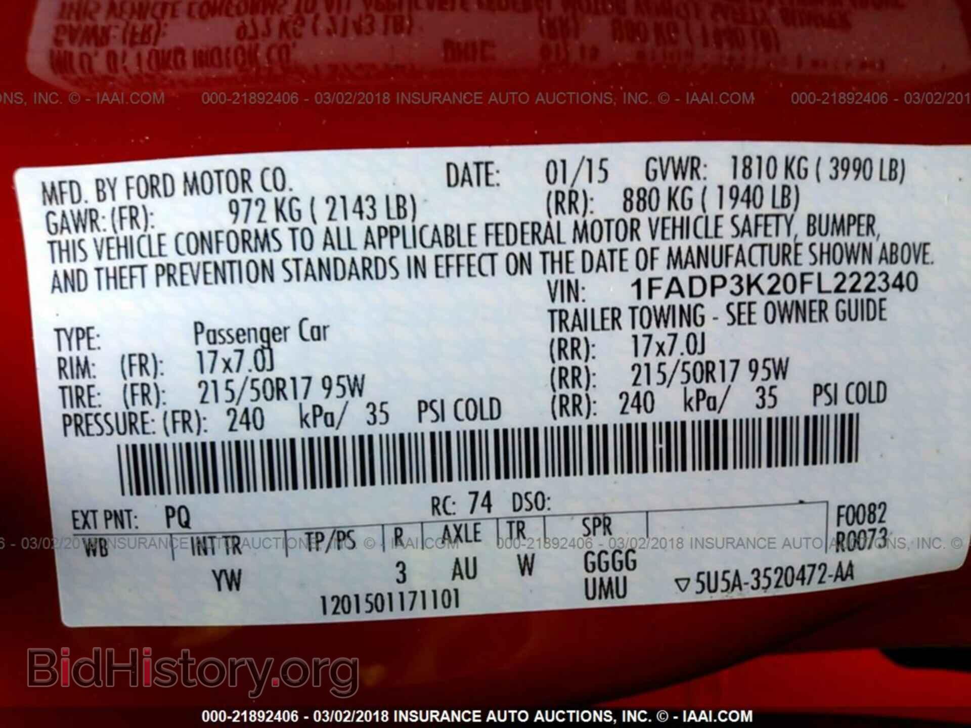 2015 Ford Focus - VIN: 1FADP3K20FL222340 - Photo 9