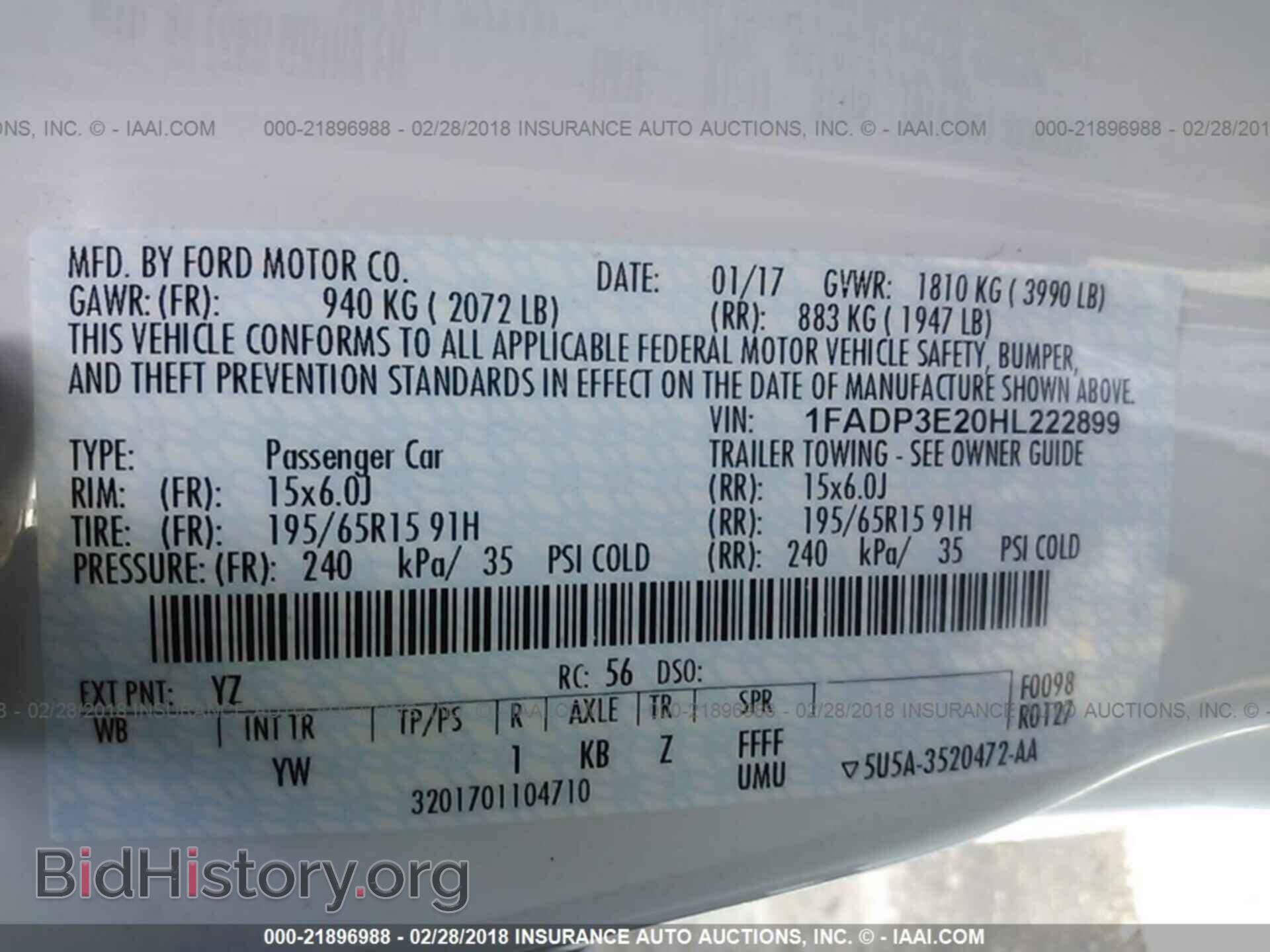 2017 Ford Focus - VIN: 1FADP3E20HL222899 - Photo 9