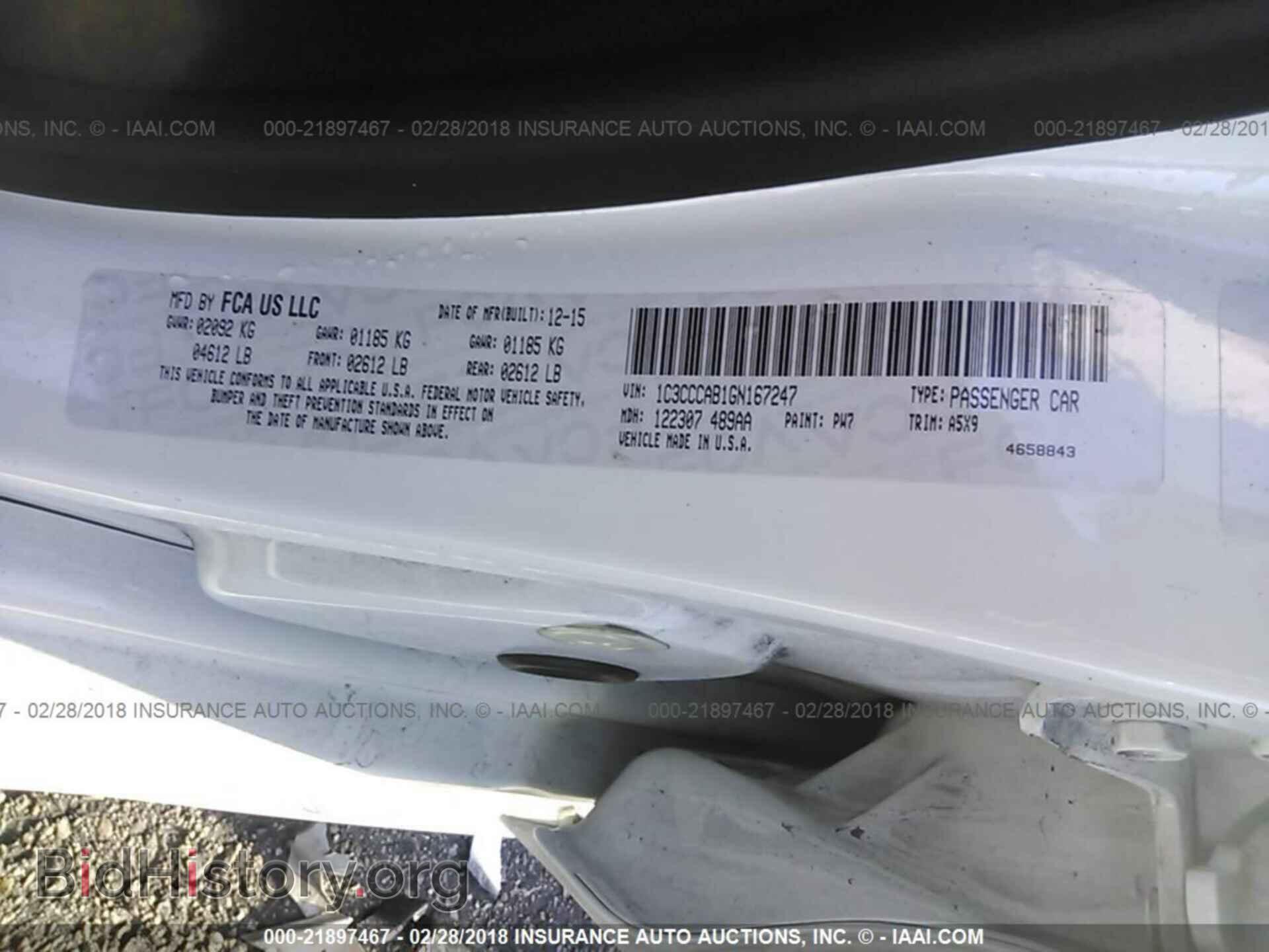 2016 Chrysler 200 - VIN: 1C3CCCAB1GN167247 - Photo 9