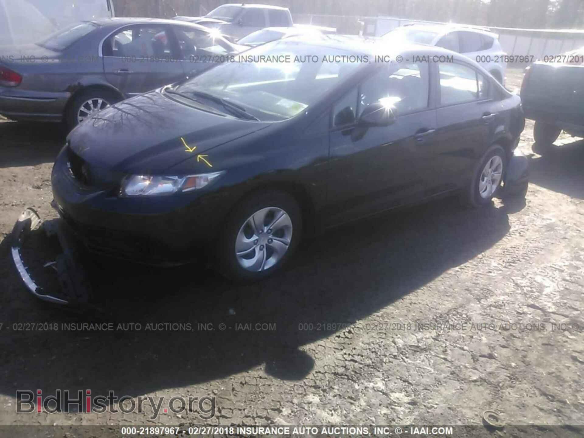 2013 Honda Civic - VIN: 2HGFB2F56DH592865 - Фото 2