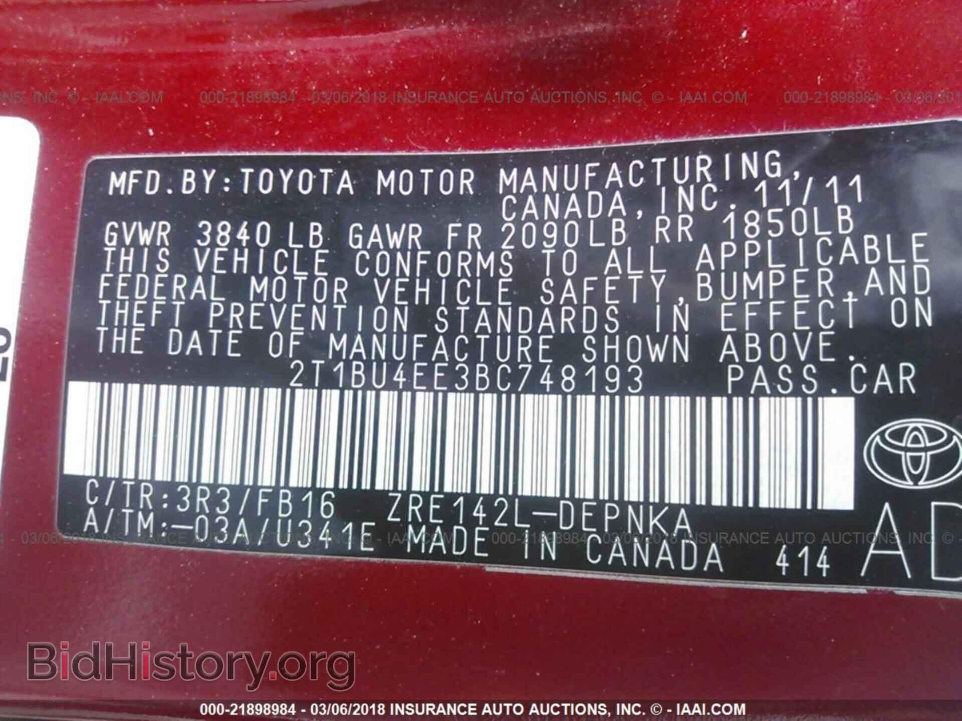 2011 Toyota Corolla - VIN: 2T1BU4EE3BC748193 - Photo 9