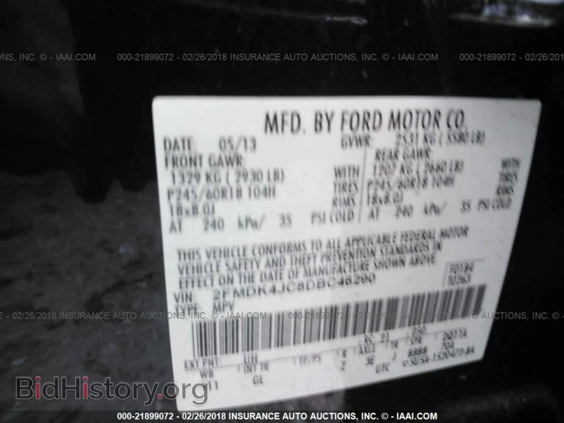 2013 Ford Edge - VIN: 2FMDK4JC8DBC46290 - Photo 9