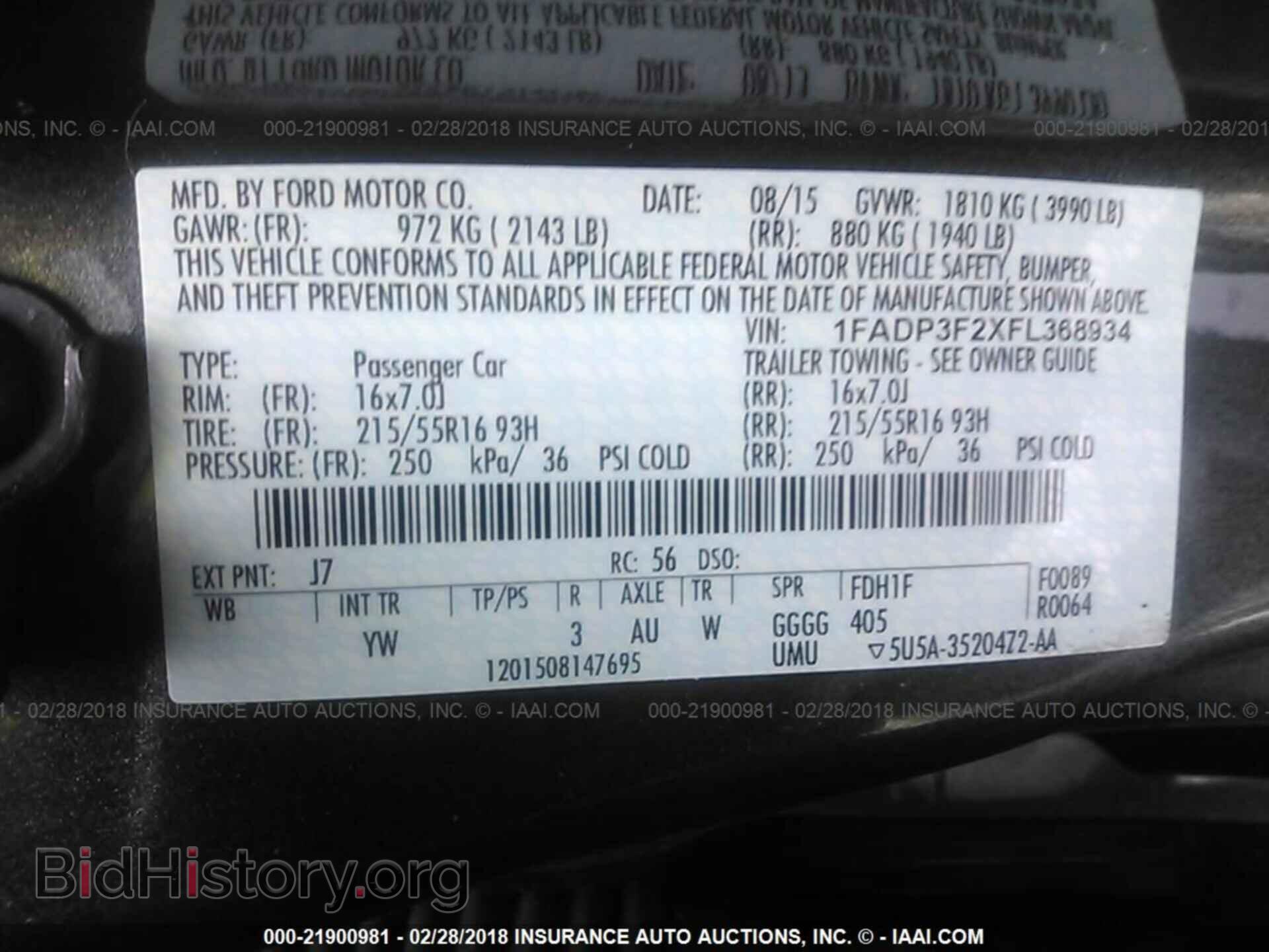 2015 Ford Focus - VIN: 1FADP3F2XFL368934 - Photo 9