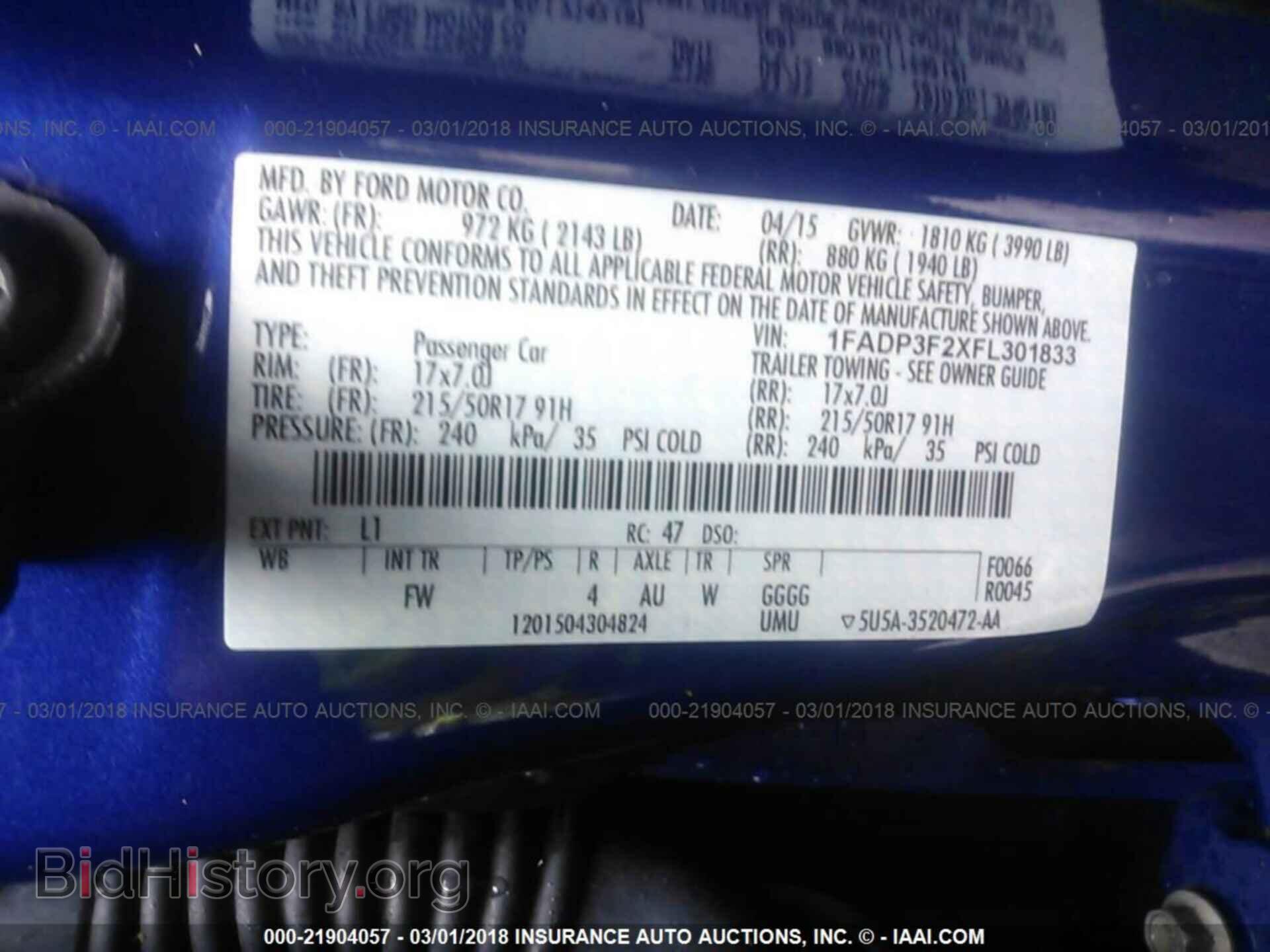 2015 Ford Focus - VIN: 1FADP3F2XFL301833 - Photo 9