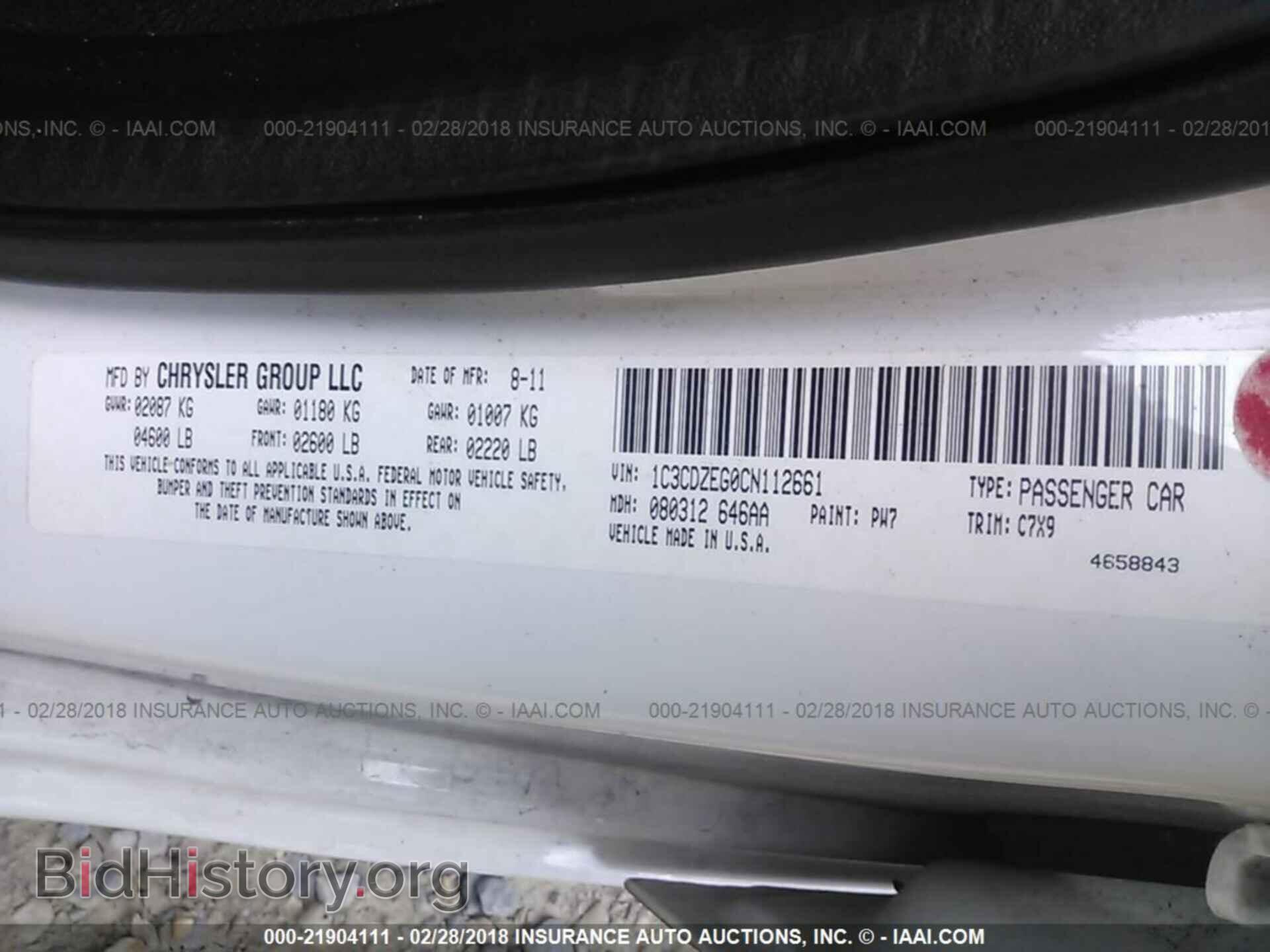 2012 Dodge Avenger - VIN: 1C3CDZEG0CN112661 - Photo 9