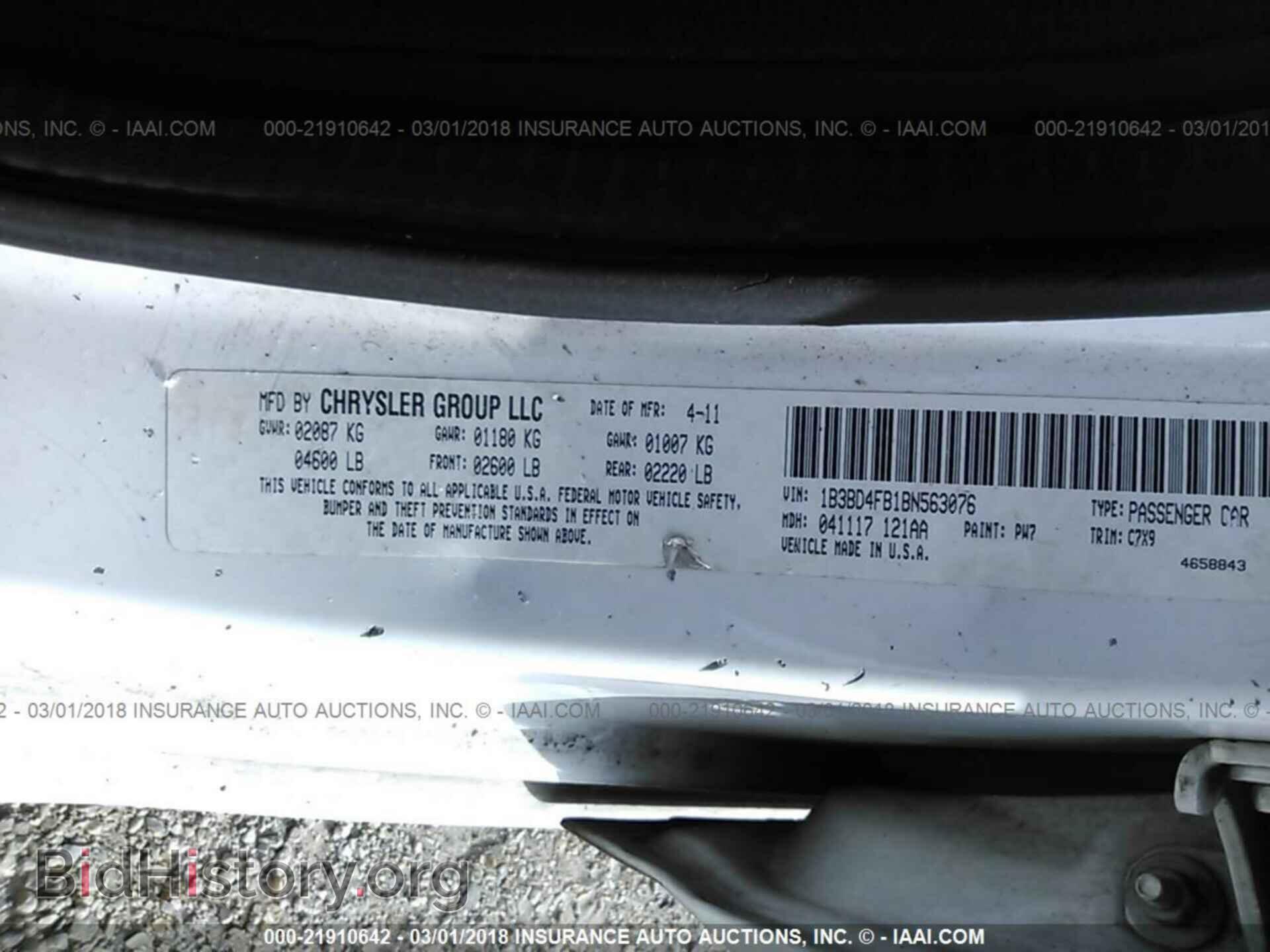 2011 Dodge Avenger - VIN: 1B3BD4FB1BN563076 - Photo 9
