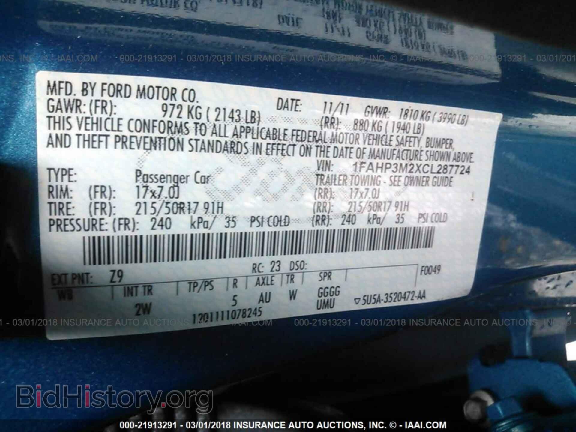 2012 Ford Focus - VIN: 1FAHP3M2XCL287724 - Photo 9