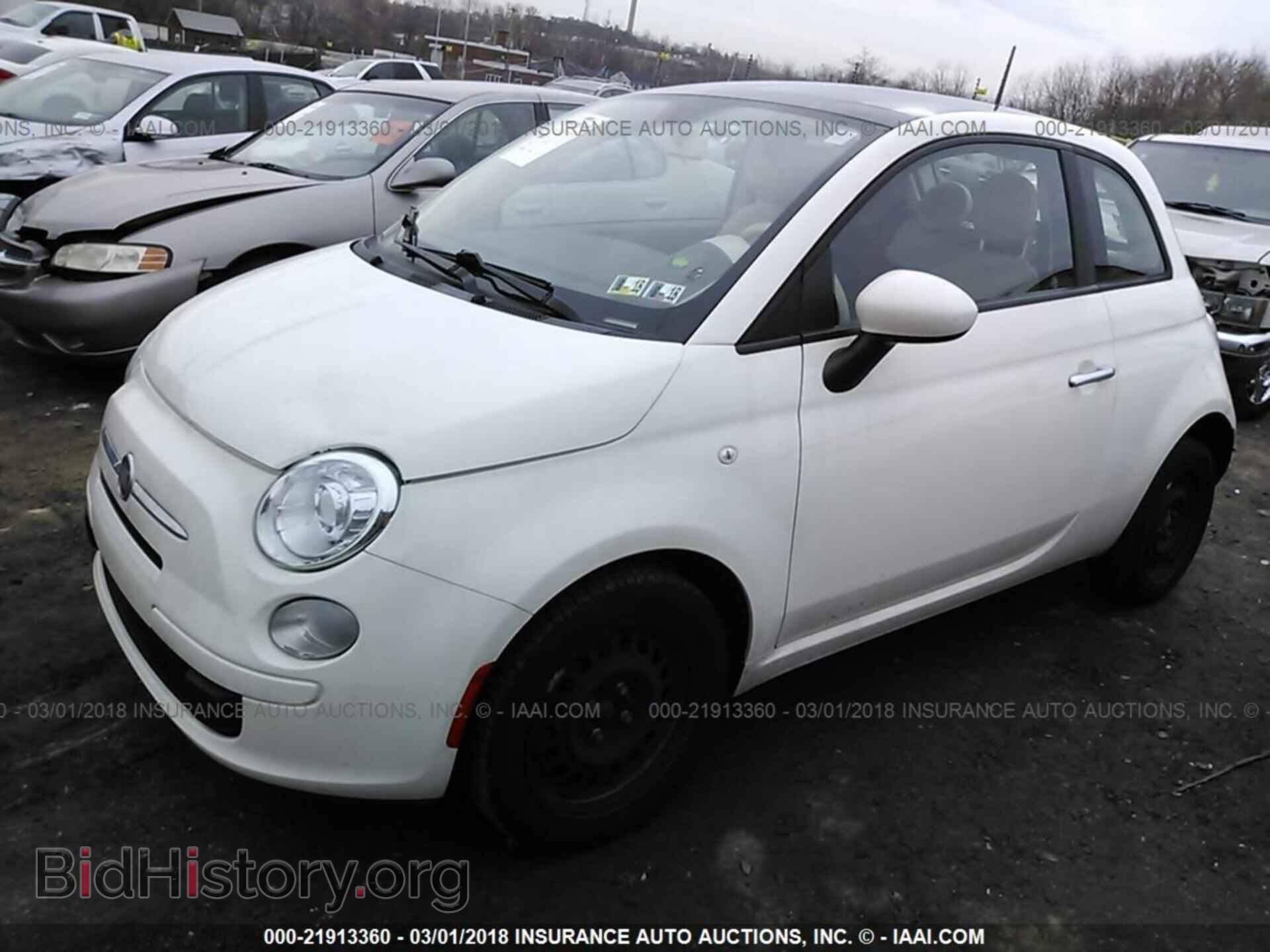 2012 Fiat 500 - VIN: 3C3CFFAR1CT383048 - Фото 2