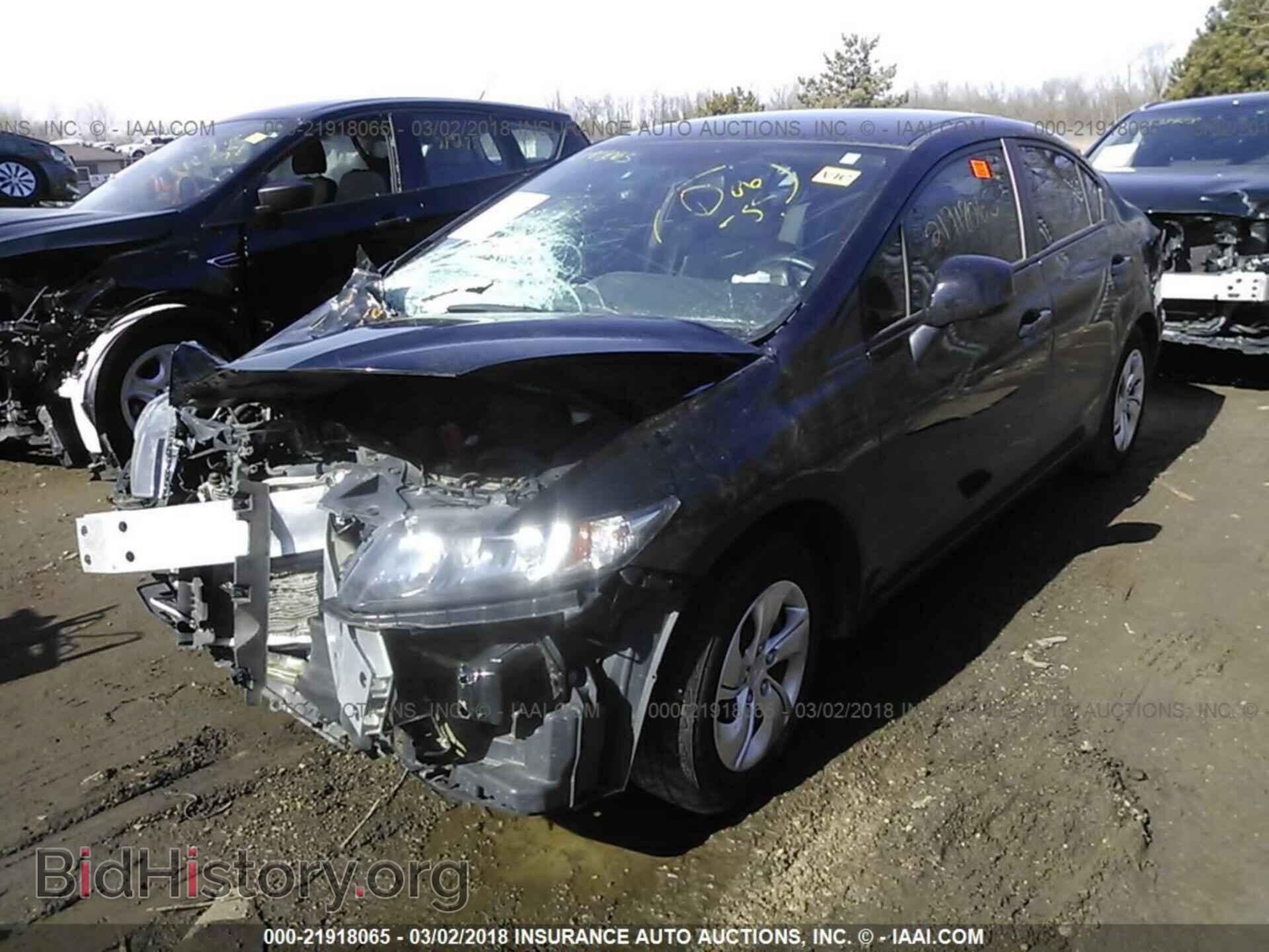 2013 Honda Civic - VIN: 2HGFB2F55DH594218 - Фото 2