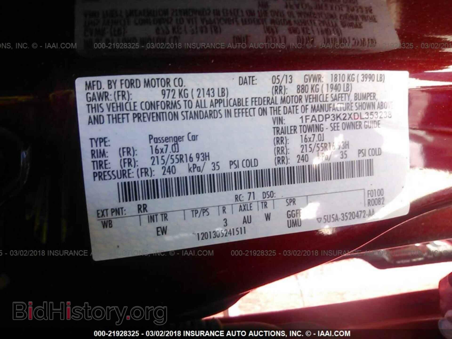 2013 Ford Focus - VIN: 1FADP3K2XDL353238 - Фото 9