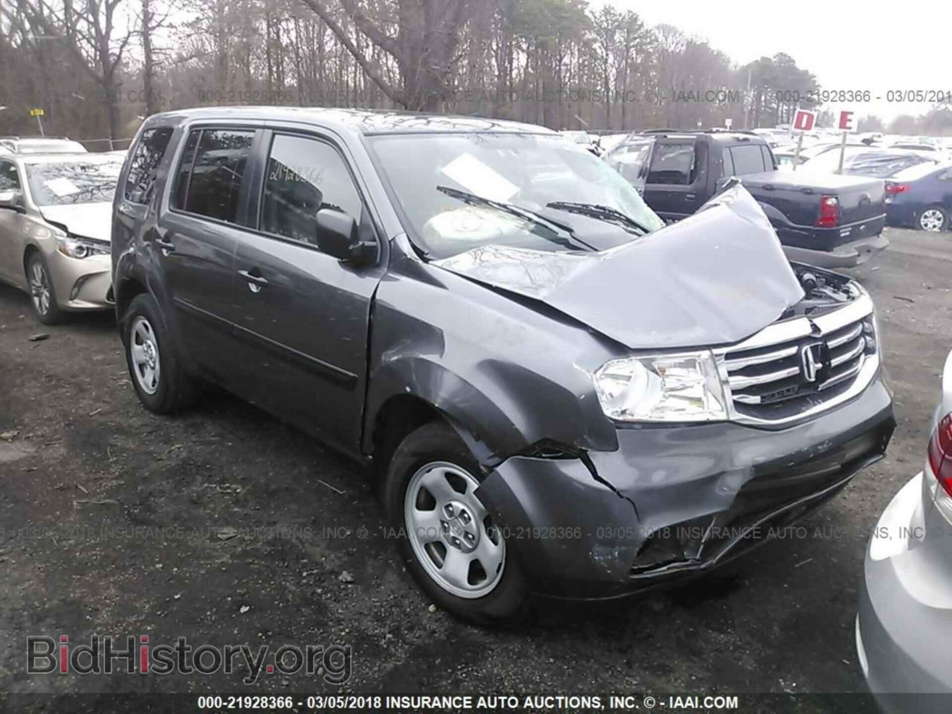 Фотография 5FNYF4H25DB069448 - Honda Pilot 2013
