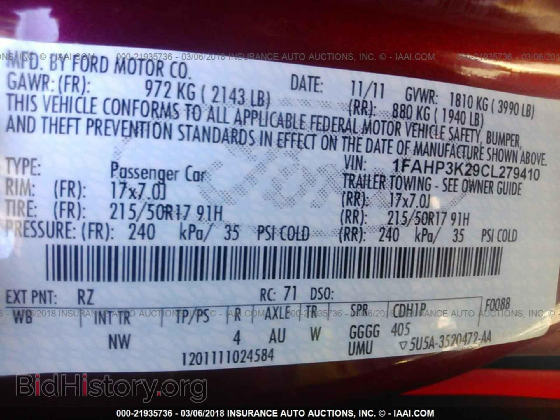 2012 Ford Focus - VIN: 1FAHP3K29CL279410 - Photo 9