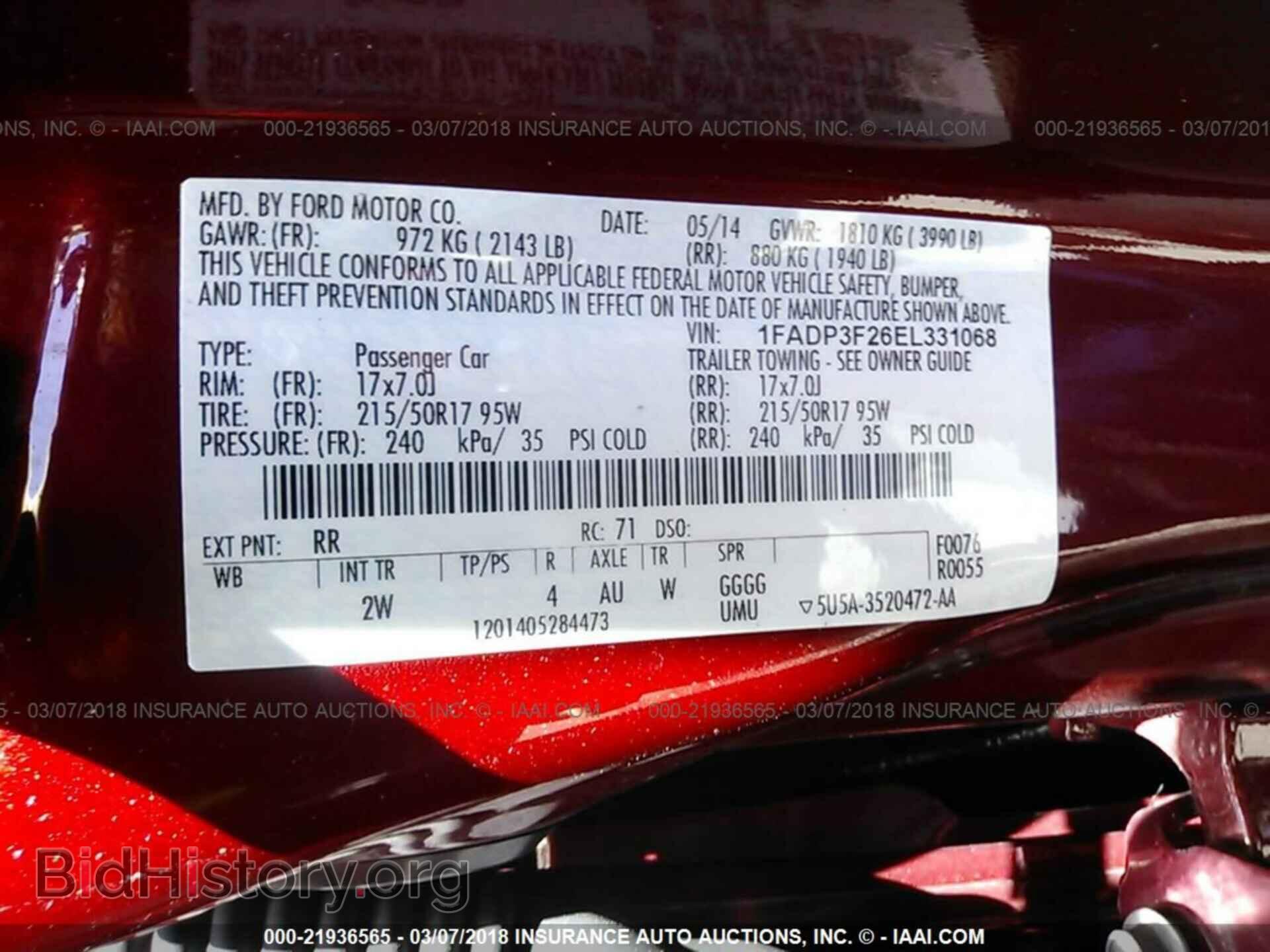 2014 FORD FOCUS - VIN: 1FADP3F26EL331068 - Photo 9