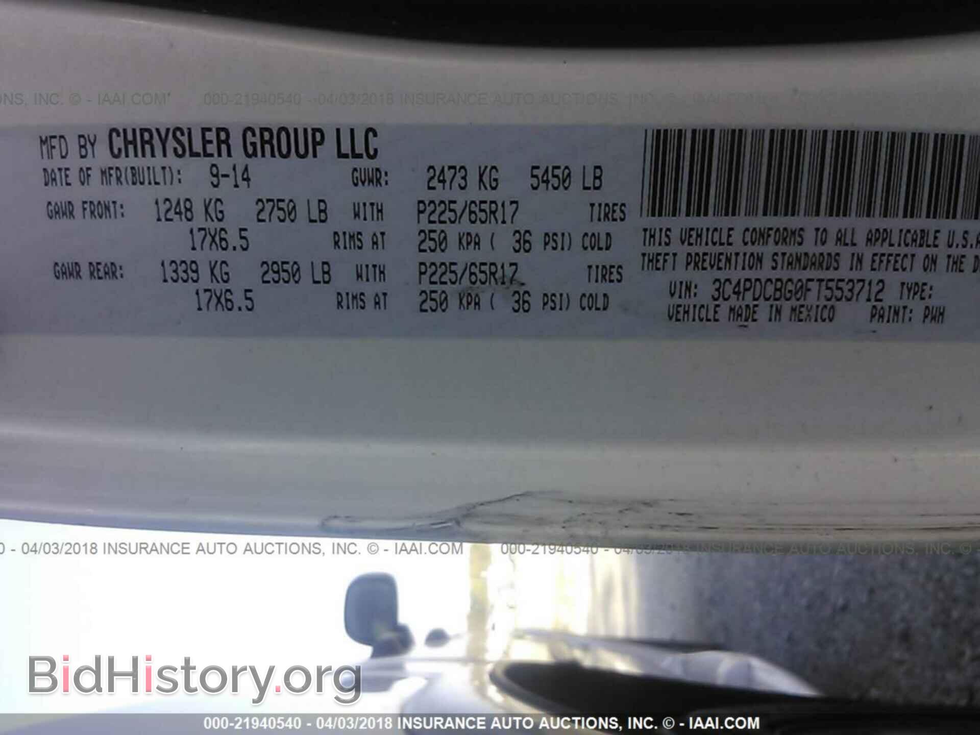 2015 Dodge Journey - VIN: 3C4PDCBG0FT553712 - Photo 9