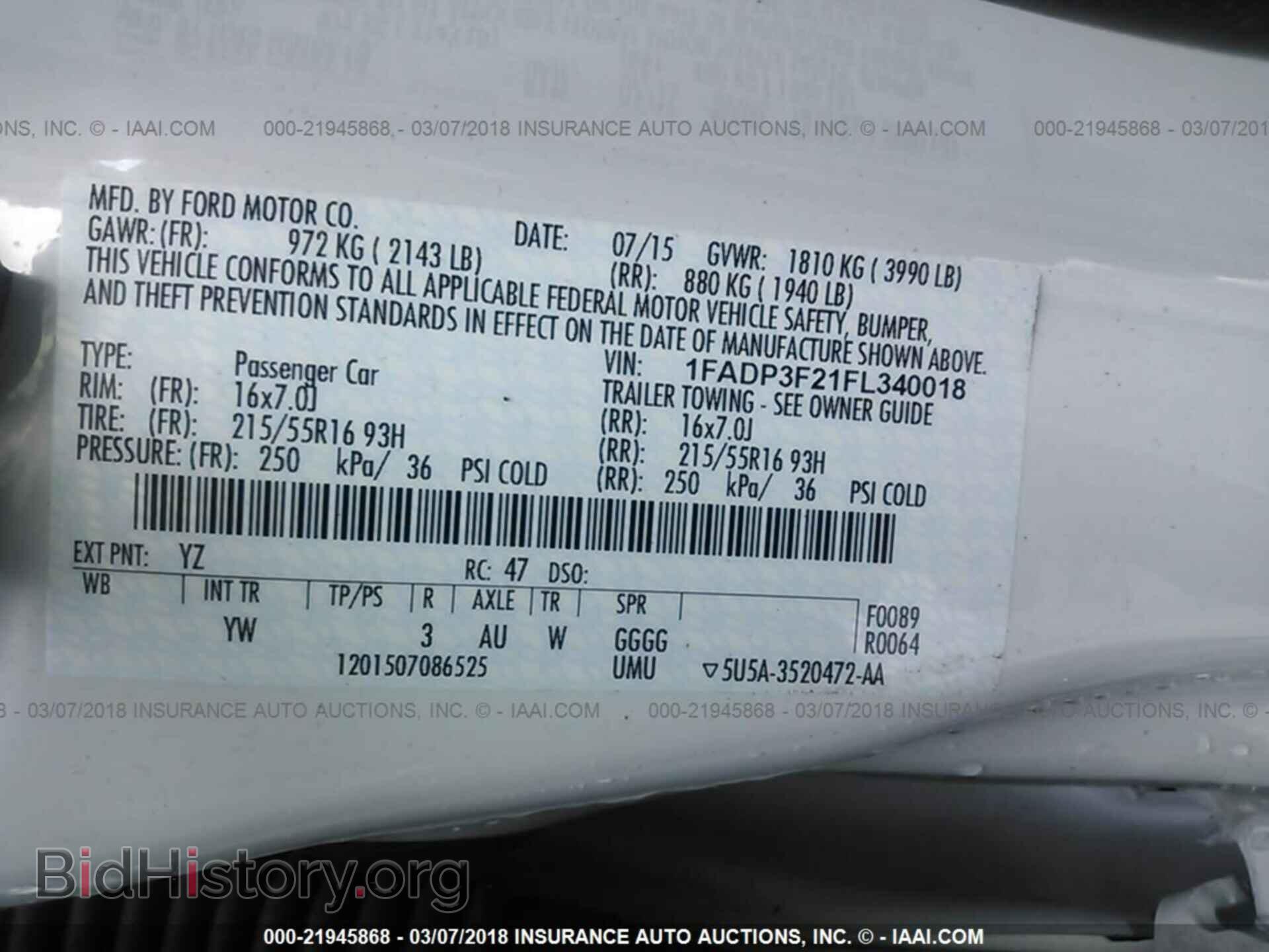 2015 Ford Focus - VIN: 1FADP3F21FL340018 - Photo 9
