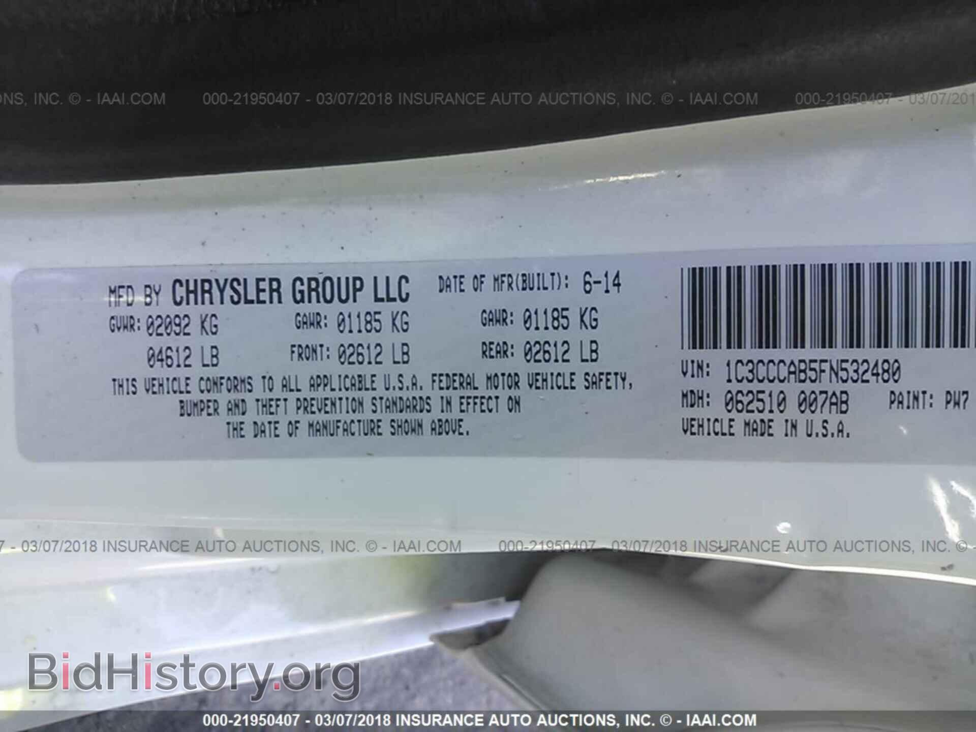 2015 Chrysler 200 - VIN: 1C3CCCAB5FN532480 - Photo 9