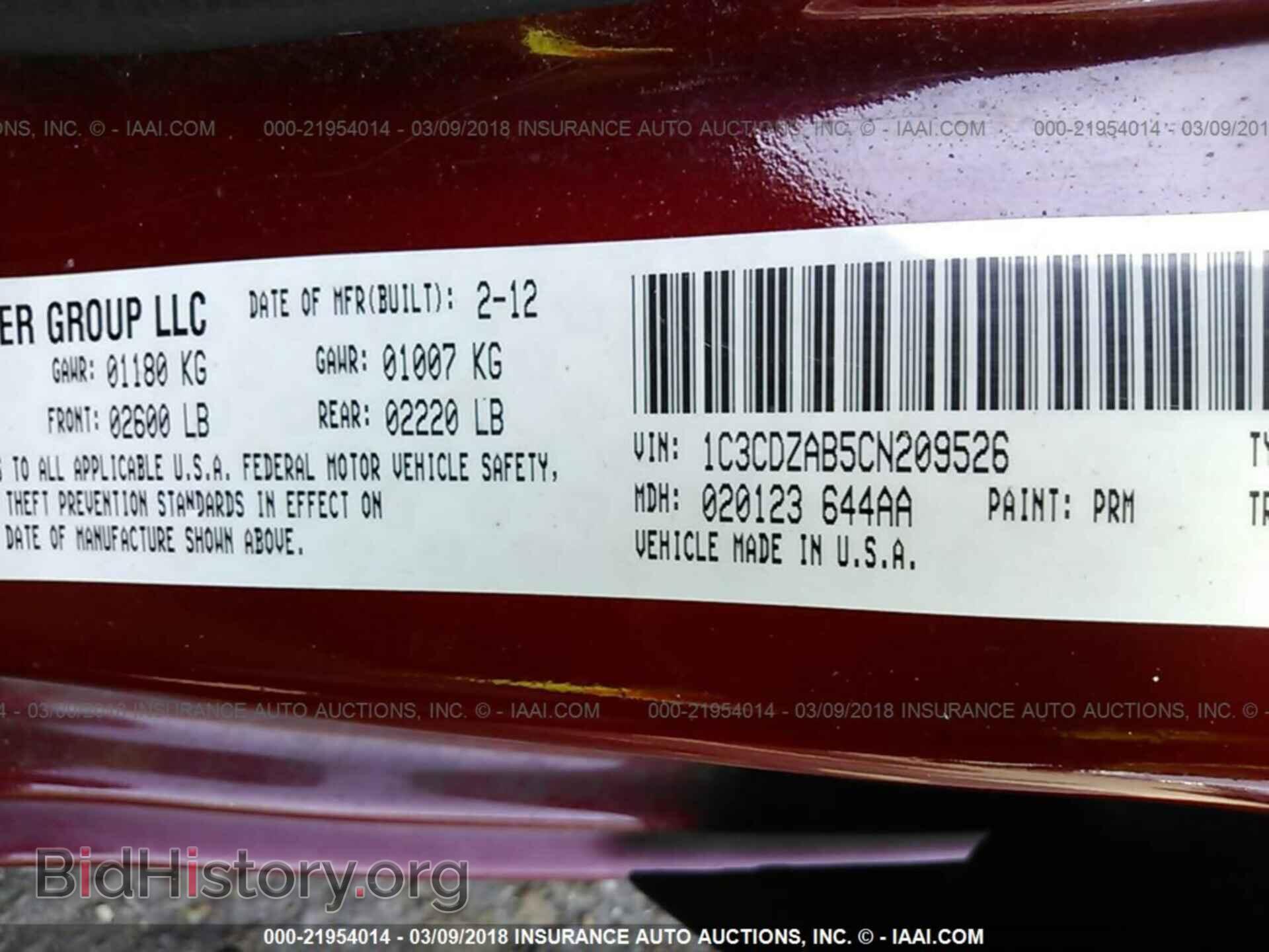 2012 Dodge Avenger - VIN: 1C3CDZAB5CN209526 - Photo 9