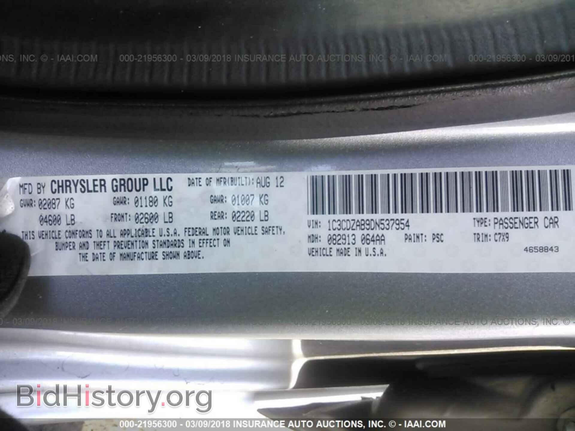 2013 Dodge Avenger - VIN: 1C3CDZAB9DN537954 - Photo 9