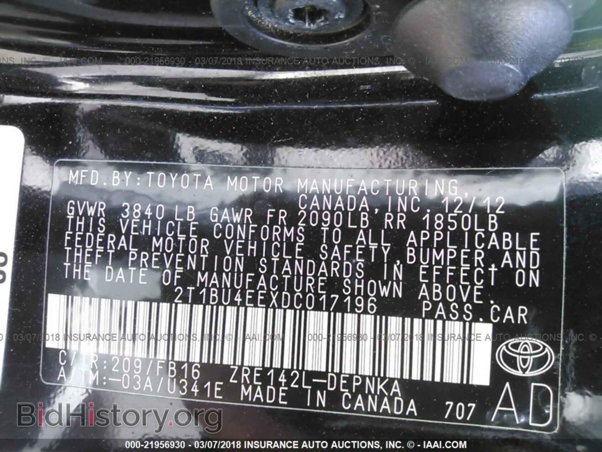 2013 Toyota Corolla - VIN: 2T1BU4EEXDC017196 - Photo 9