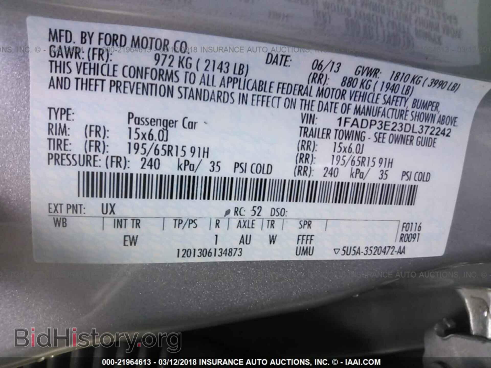 2013 Ford Focus - VIN: 1FADP3E23DL372242 - Photo 9