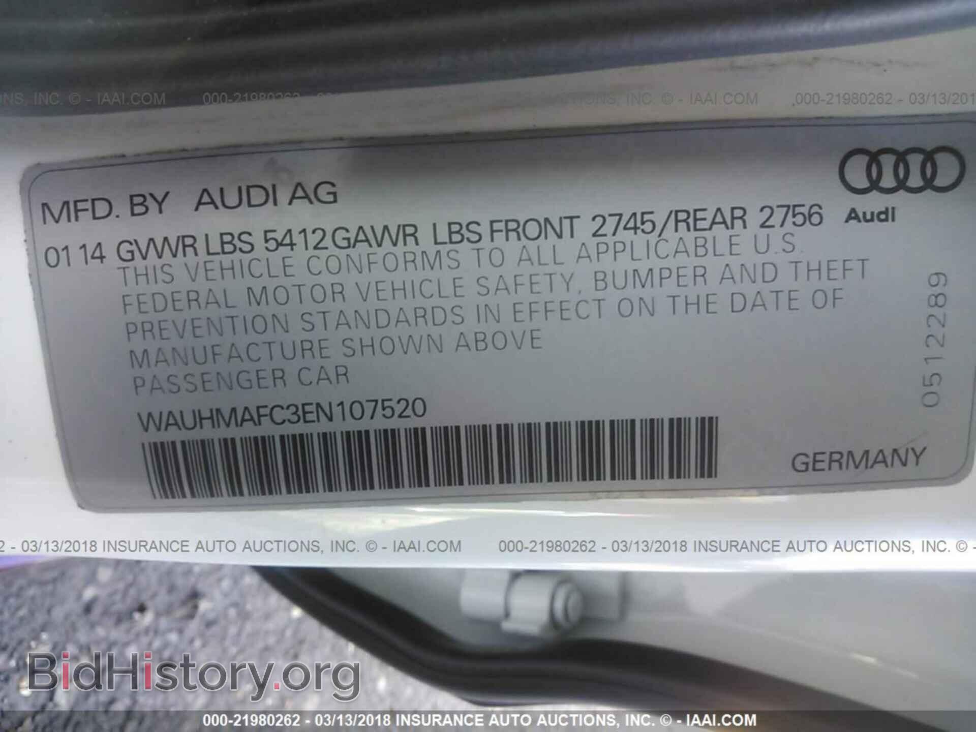 2014 AUDI A6 - VIN: WAUHMAFC3EN107520 - Фото 9