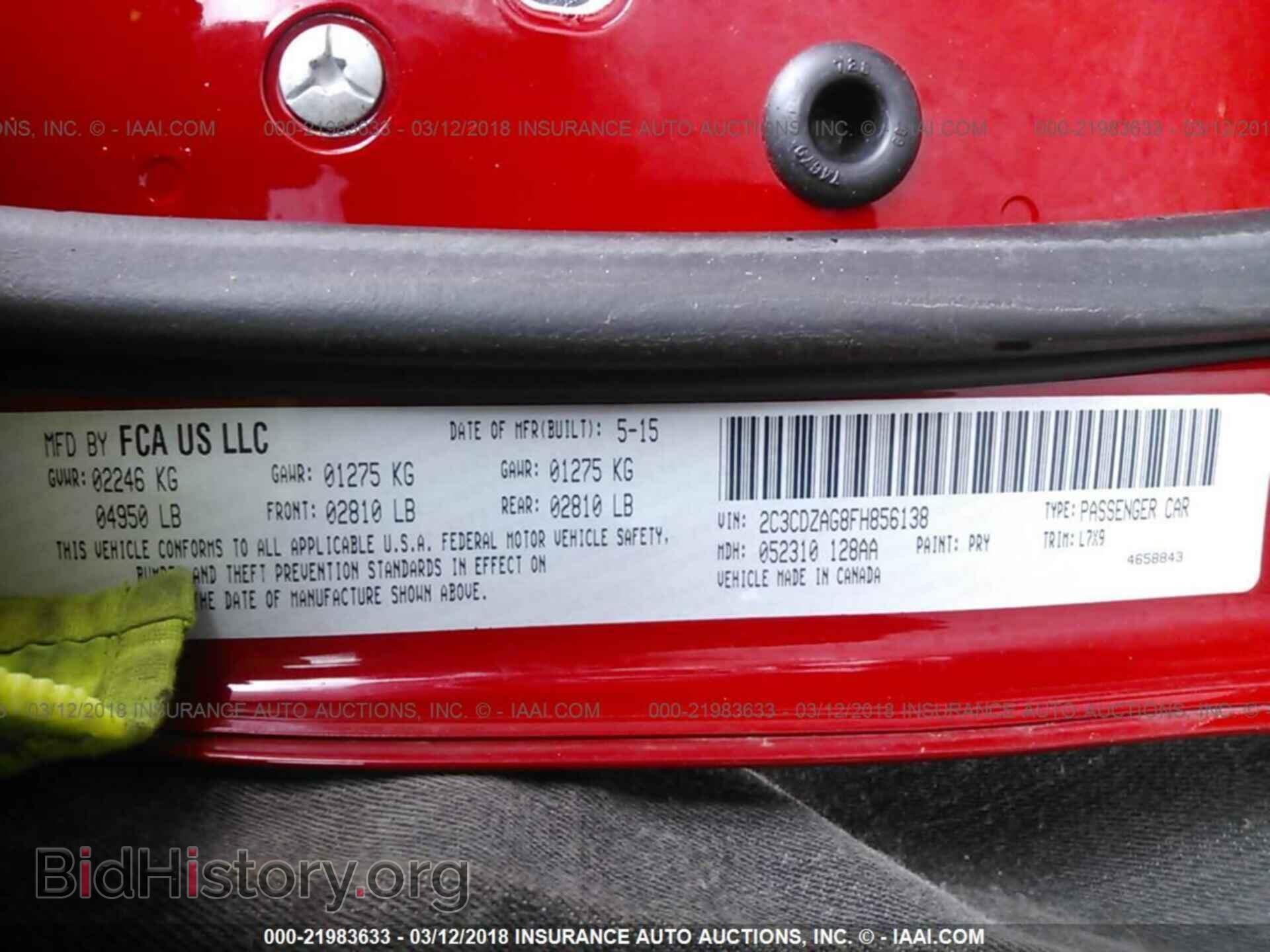 2015 Dodge Challenger - VIN: 2C3CDZAG8FH856138 - Photo 9