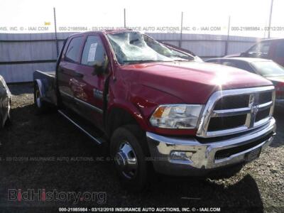 2016 RAM 3500, red — VIN 3C7WRTCL0GG291003, IAAI