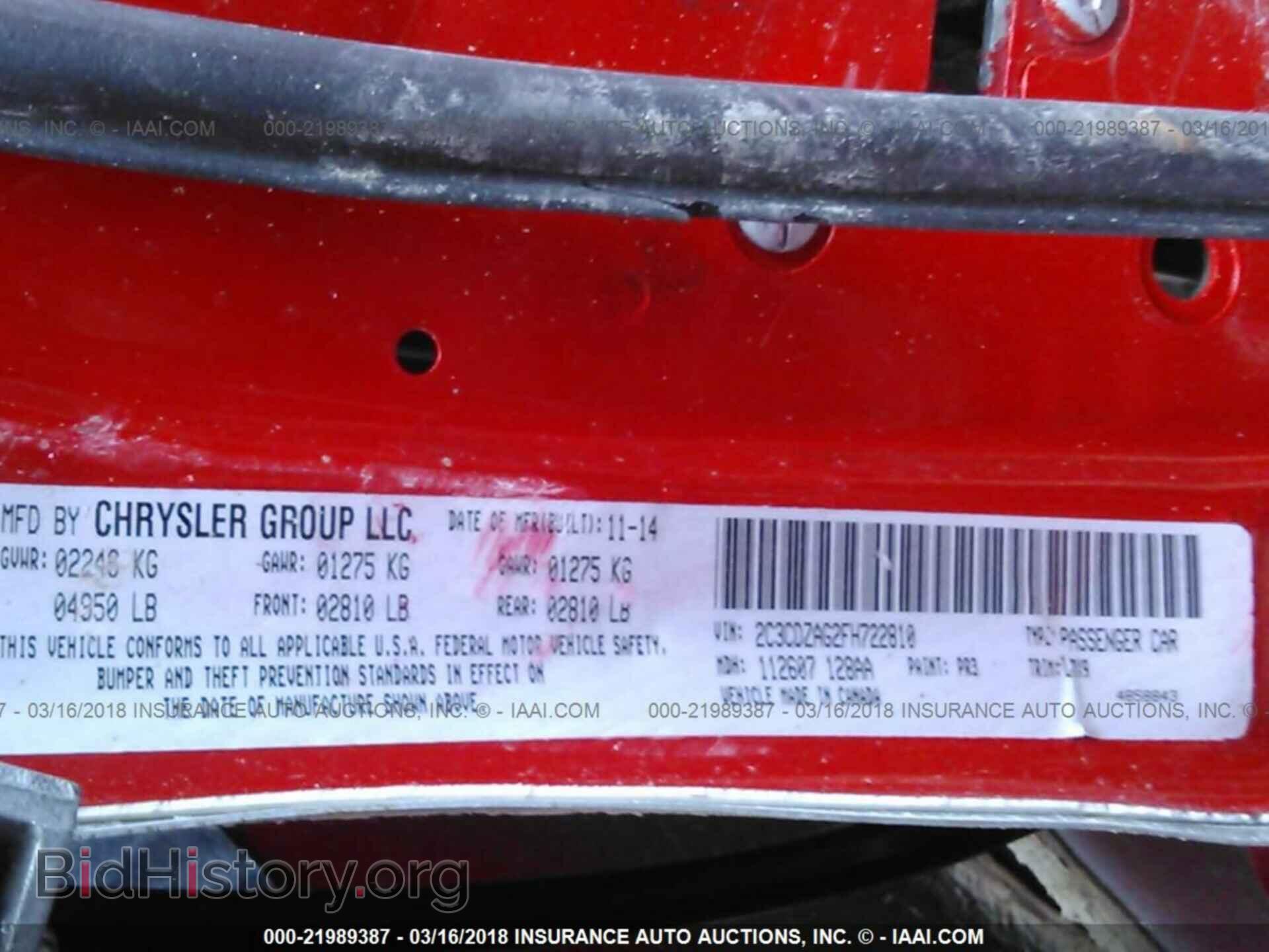 2015 Dodge Challenger - VIN: 2C3CDZAG2FH722810 - Photo 9