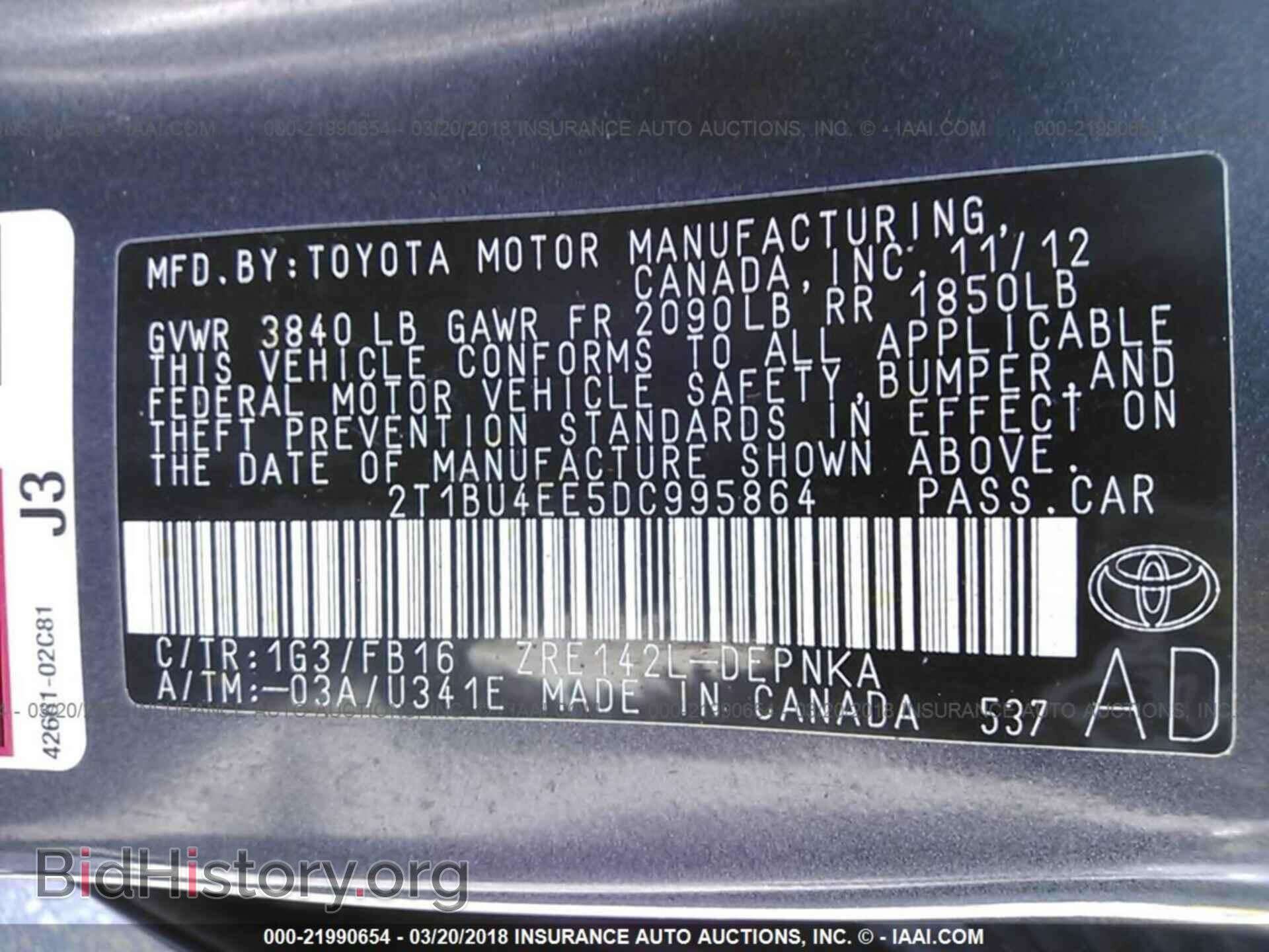 2013 Toyota Corolla - VIN: 2T1BU4EE5DC995864 - Photo 9