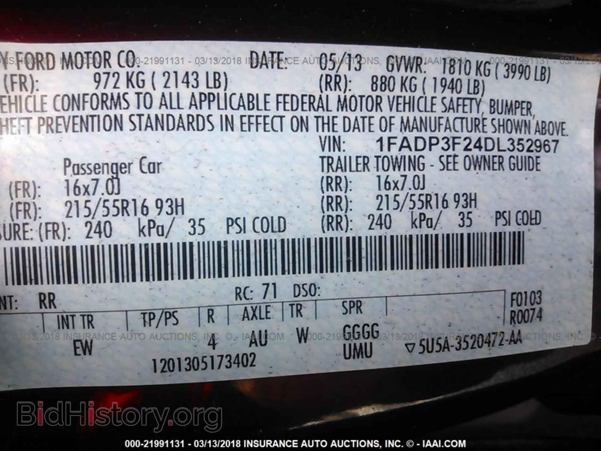2013 Ford Focus - VIN: 1FADP3F24DL352967 - Photo 9