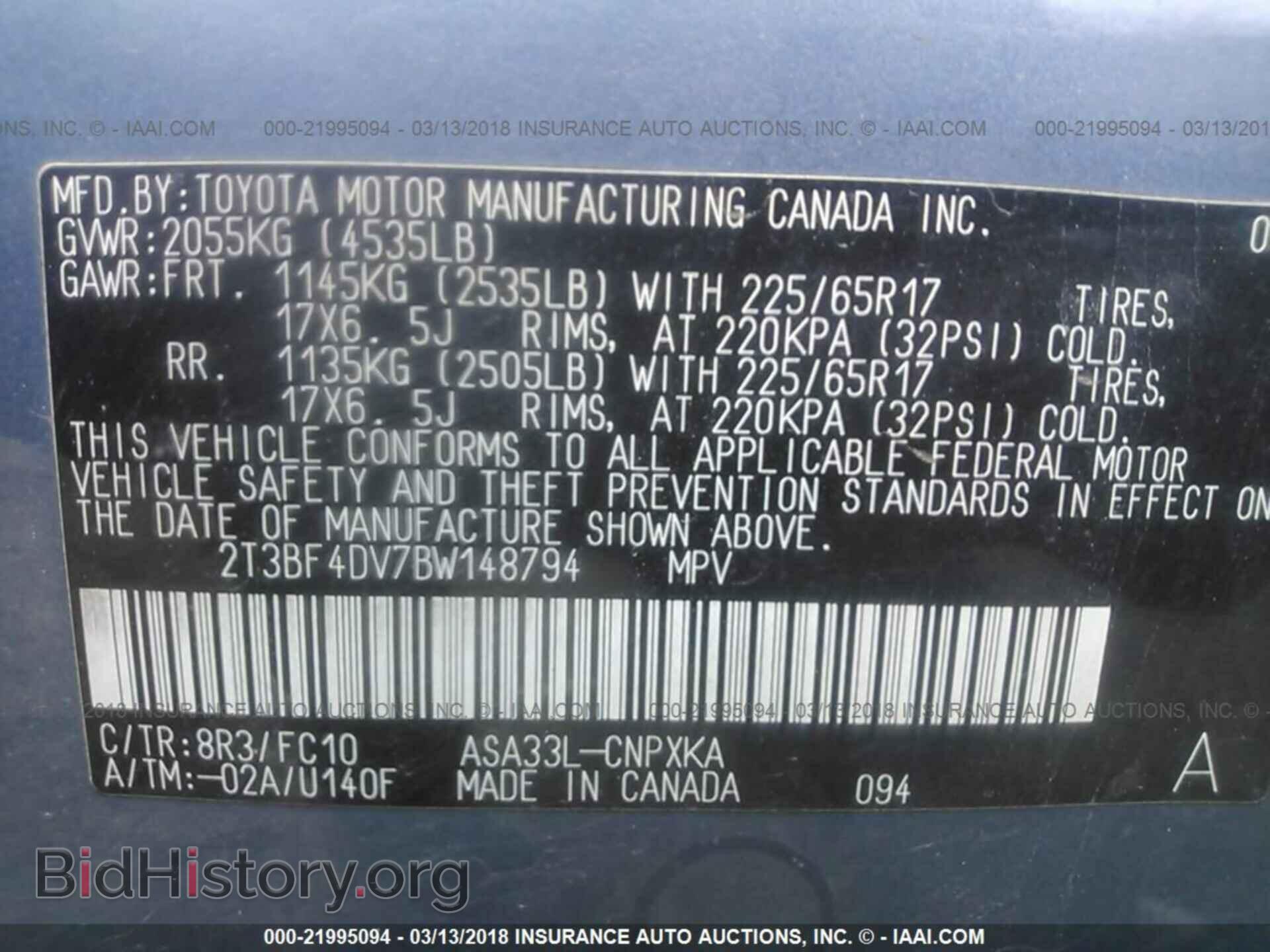 2011 Toyota Rav4 - VIN: 2T3BF4DV7BW148794 - Photo 9