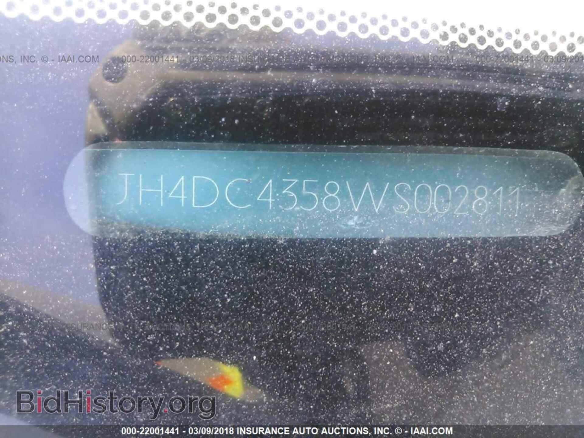 1998 ACURA INTEGRA - VIN: JH4DC4358WS002811 - Фото 9