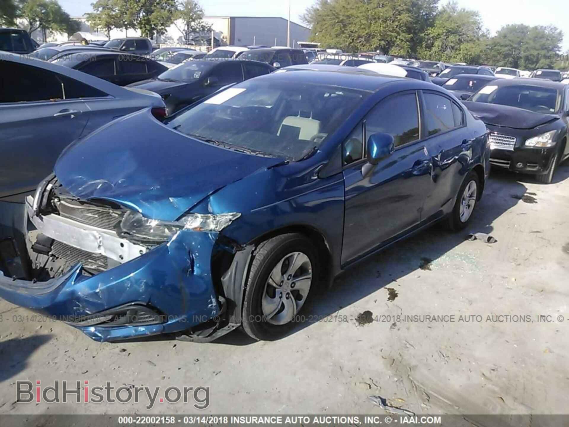 2013 Honda Civic - VIN: 19XFB2F5XDE055586 - Фото 2