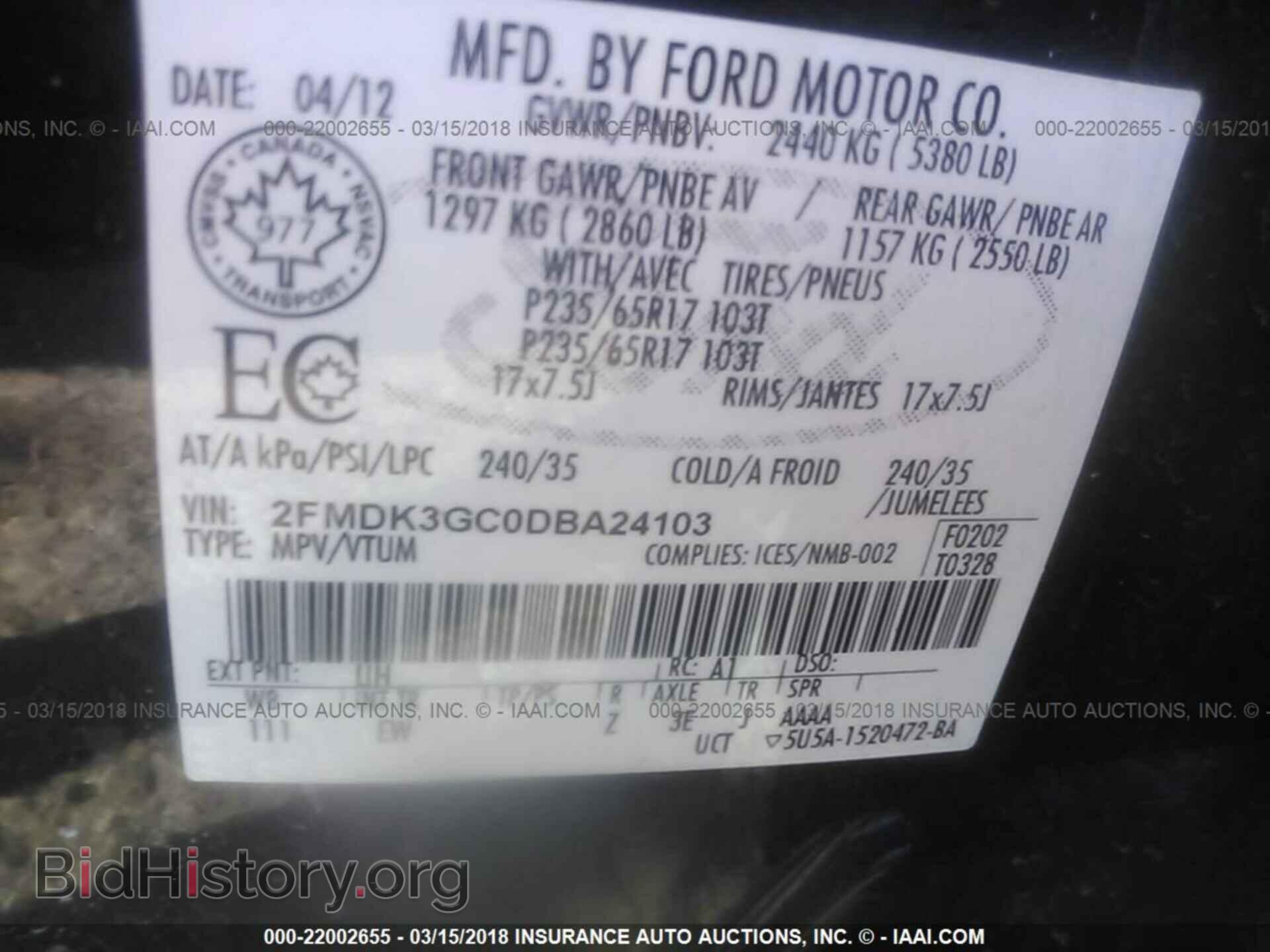 2013 Ford Edge - VIN: 2FMDK3GC0DBA24103 - Photo 9