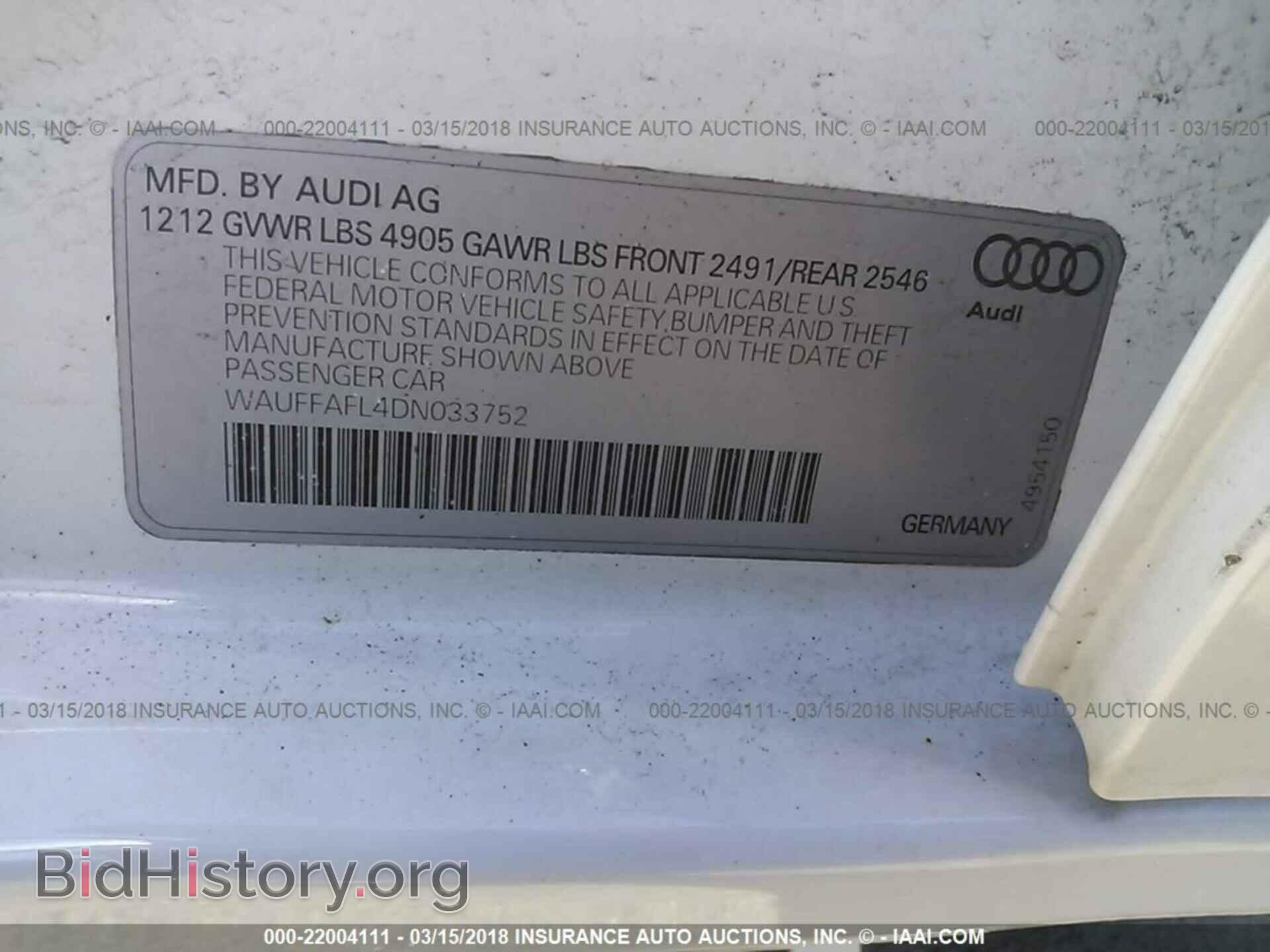 2013 Audi A4 - VIN: WAUFFAFL4DN033752 - Photo 9