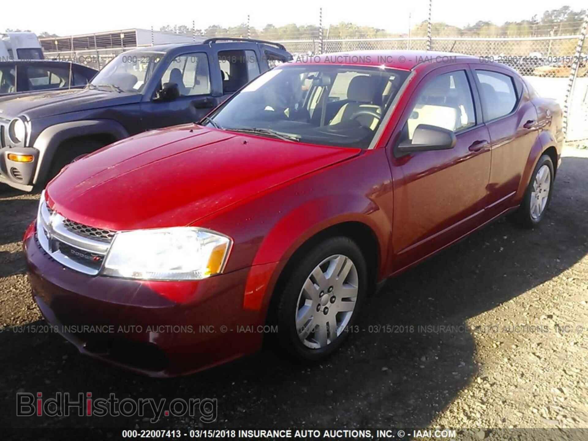 2012 Dodge Avenger - VIN: 1C3CDZAG7CN269741 - Фото 2