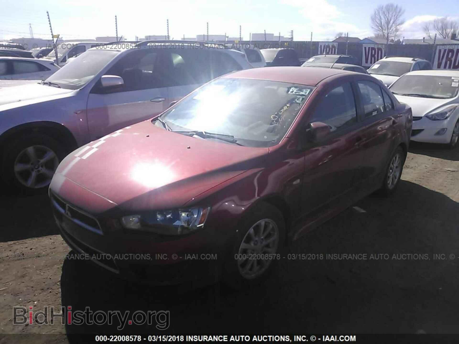 2012 Mitsubishi Lancer - VIN: JA32V2FW0CU014476 - Фото 2