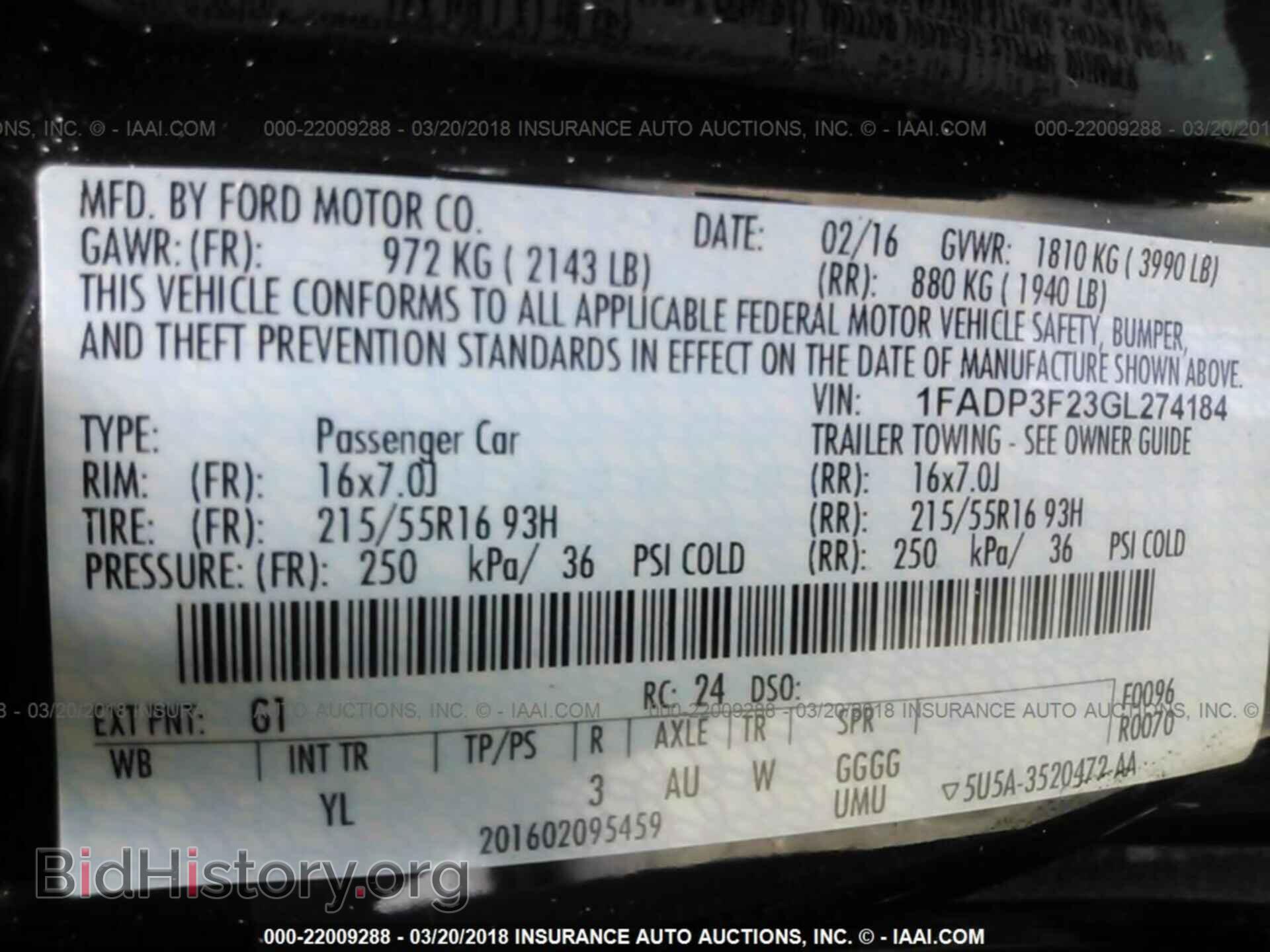 2016 Ford Focus - VIN: 1FADP3F23GL274184 - Фото 9
