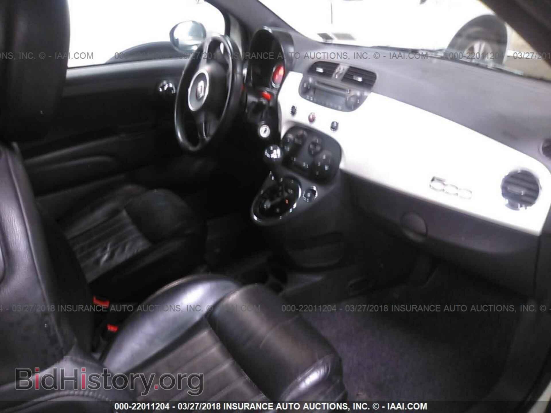 2013 Fiat 500 - VIN: 3C3CFFBR2DT536410 - Фото 5