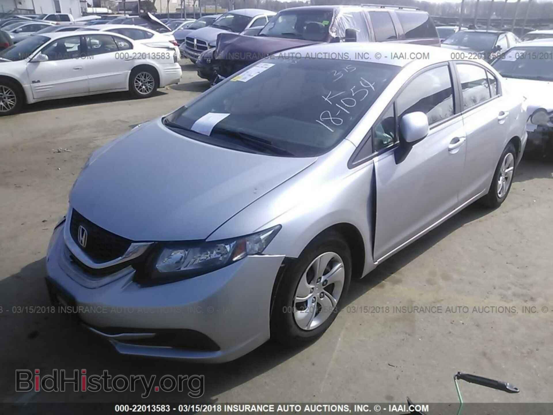 2013 Honda Civic - VIN: 2HGFB2F51DH583796 - Фото 2